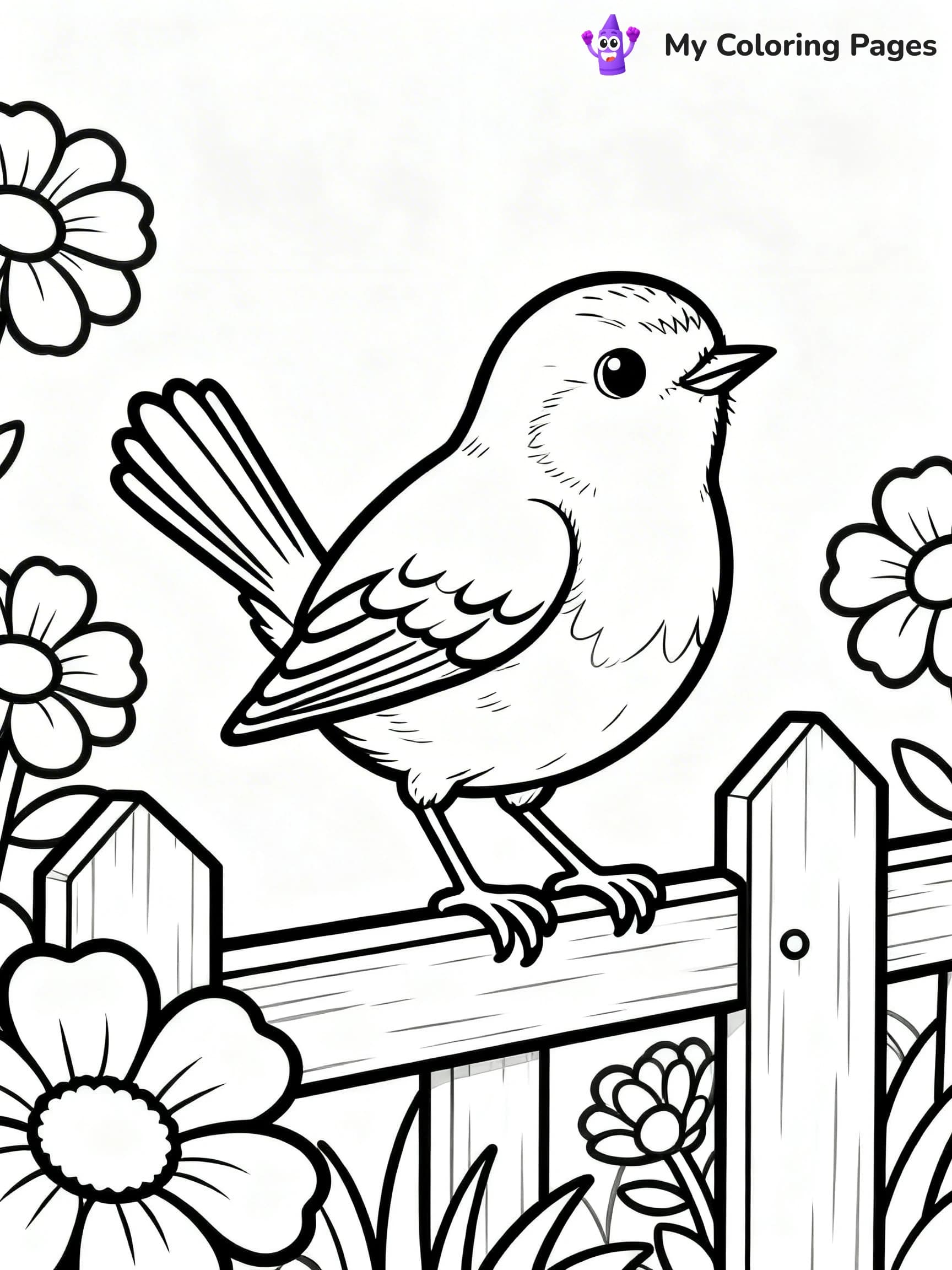 Robin Coloring Pages - 9