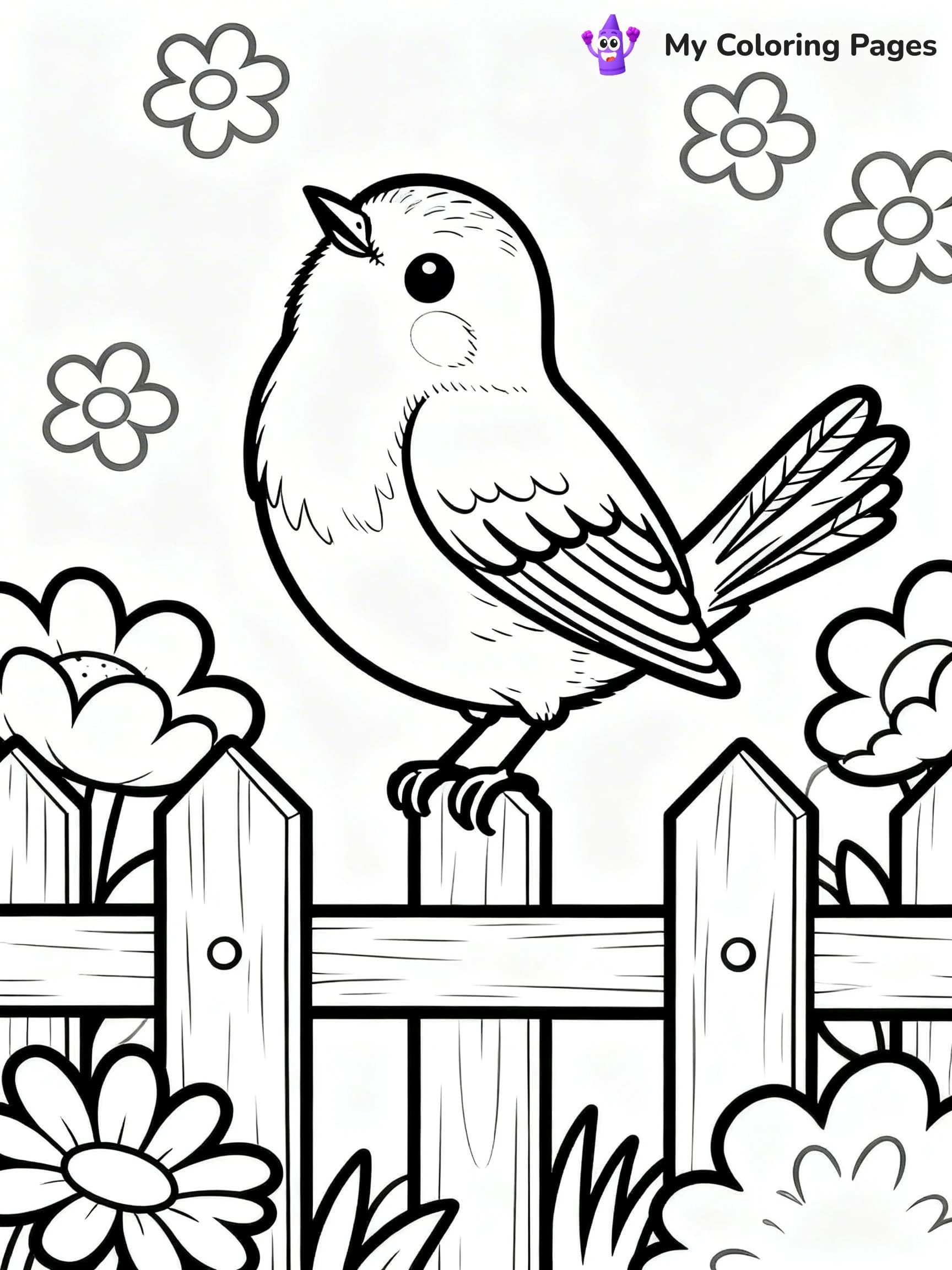 Robin Coloring Pages - 8