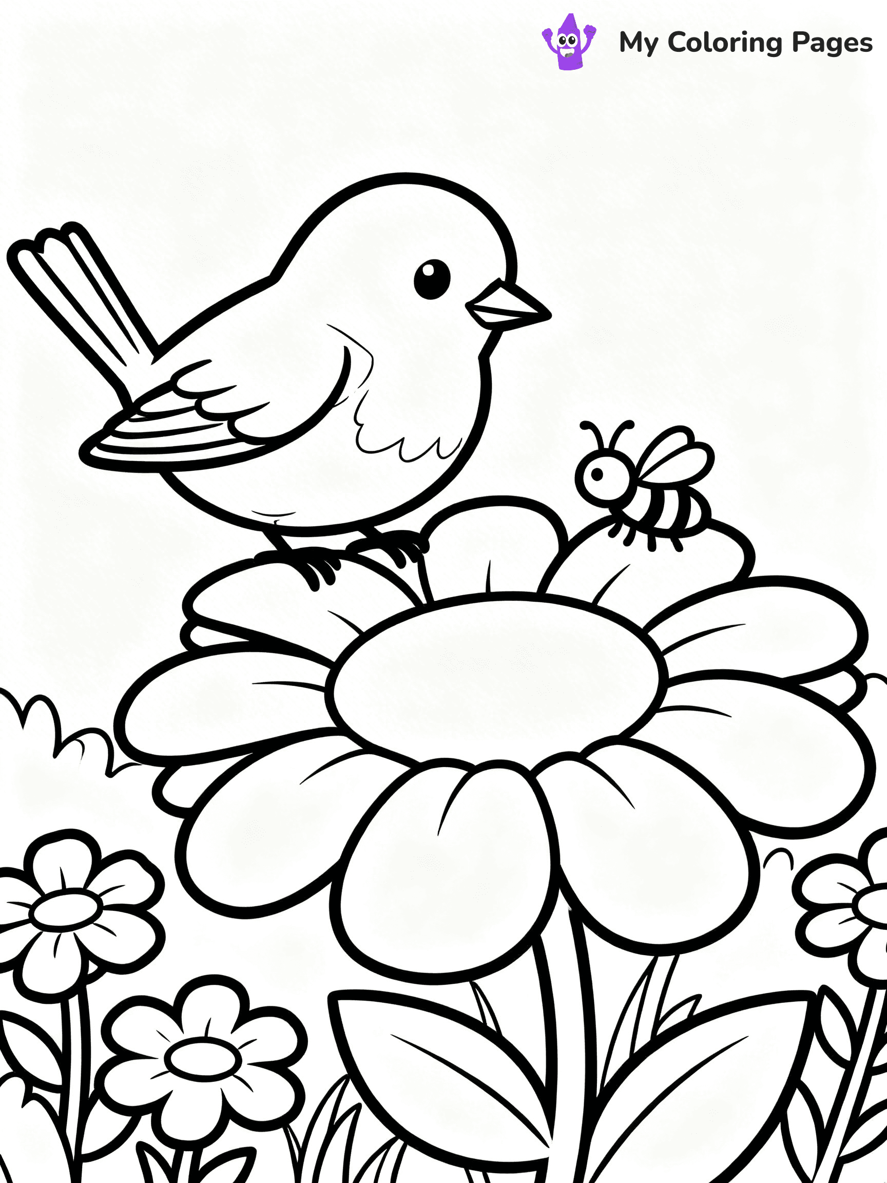 Robin Coloring Pages - 7