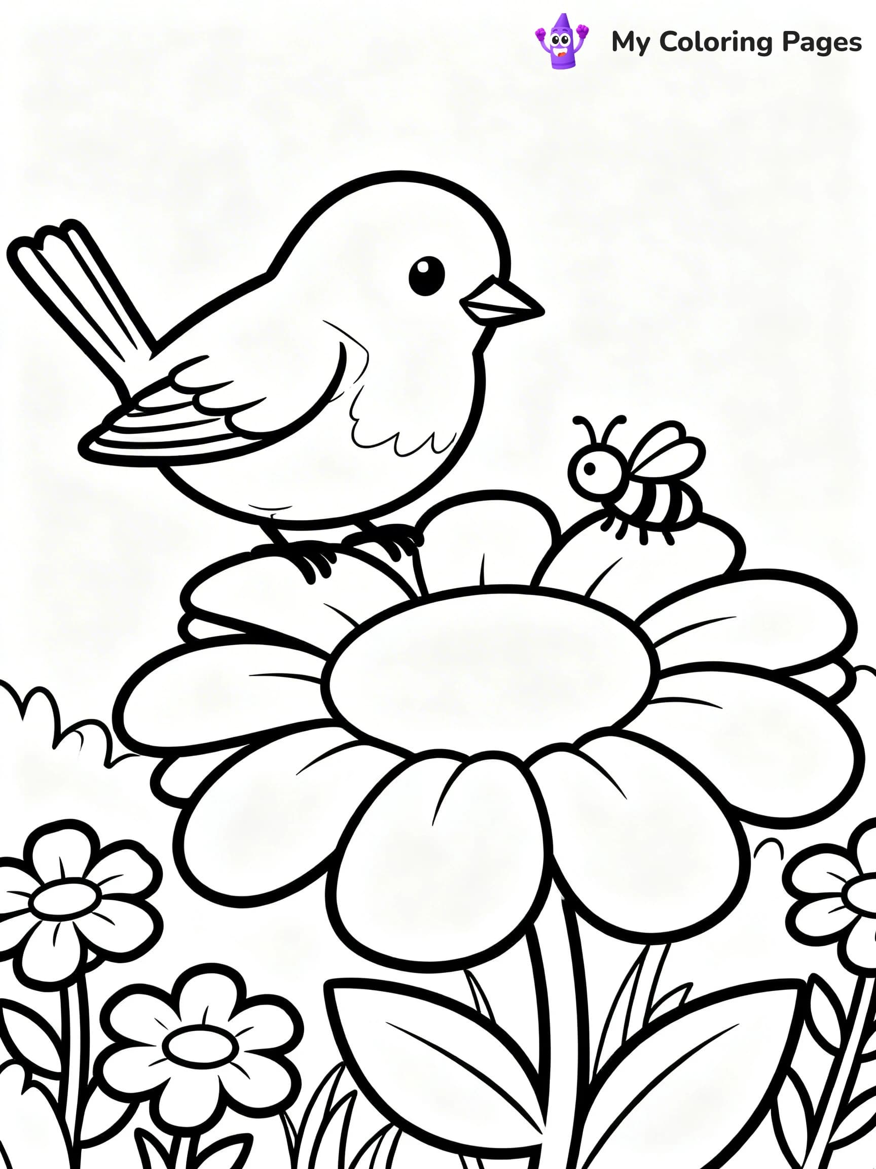 Robin Coloring Pages - 7