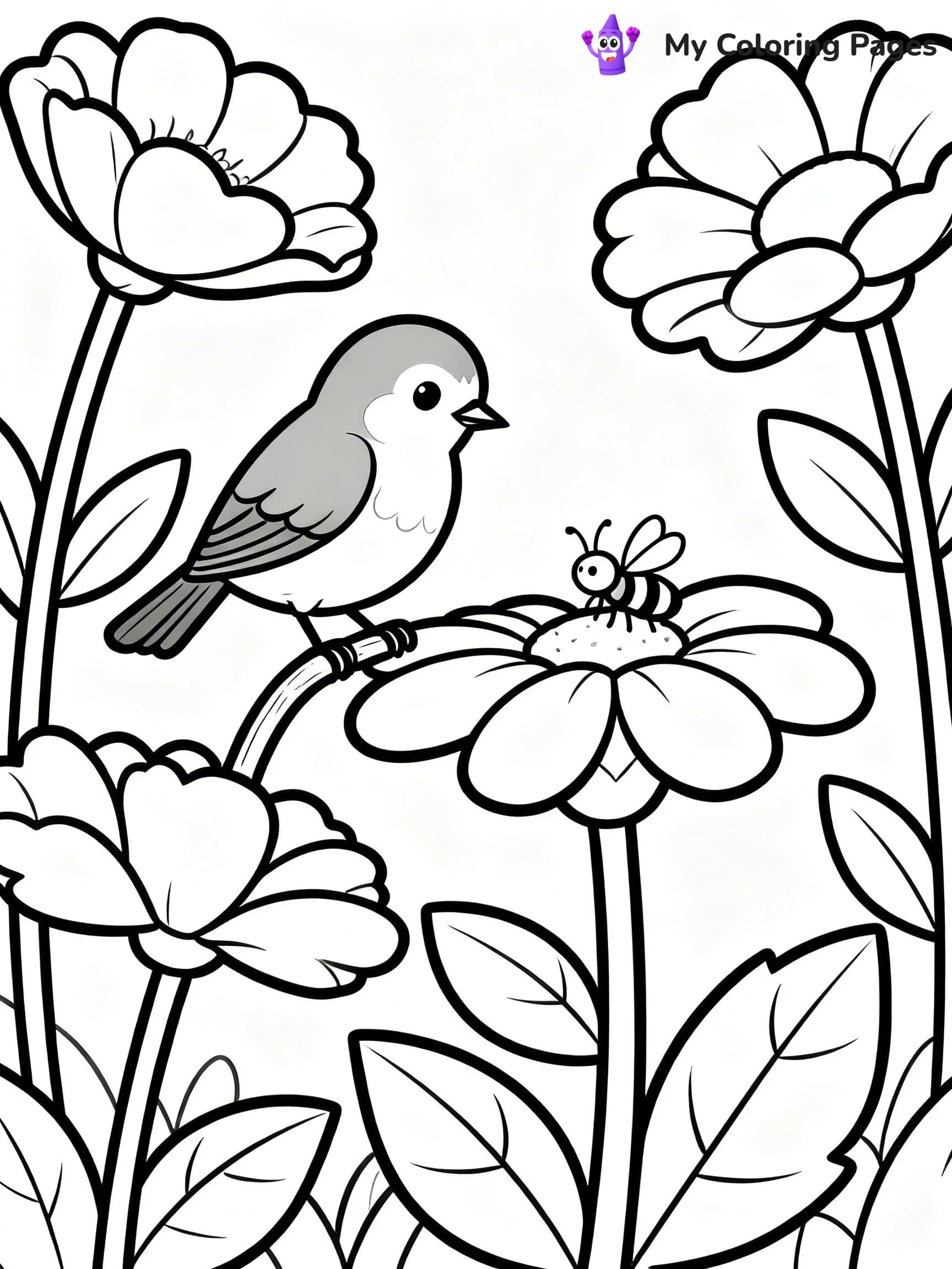 Robin Coloring Pages - 6