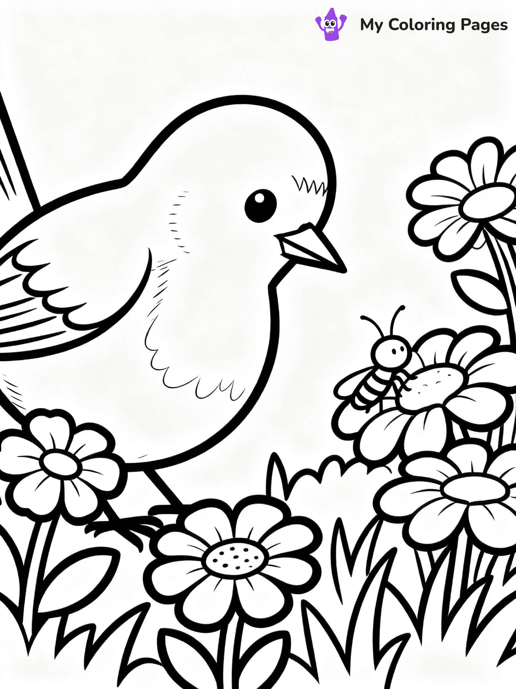Robin Coloring Pages - 5