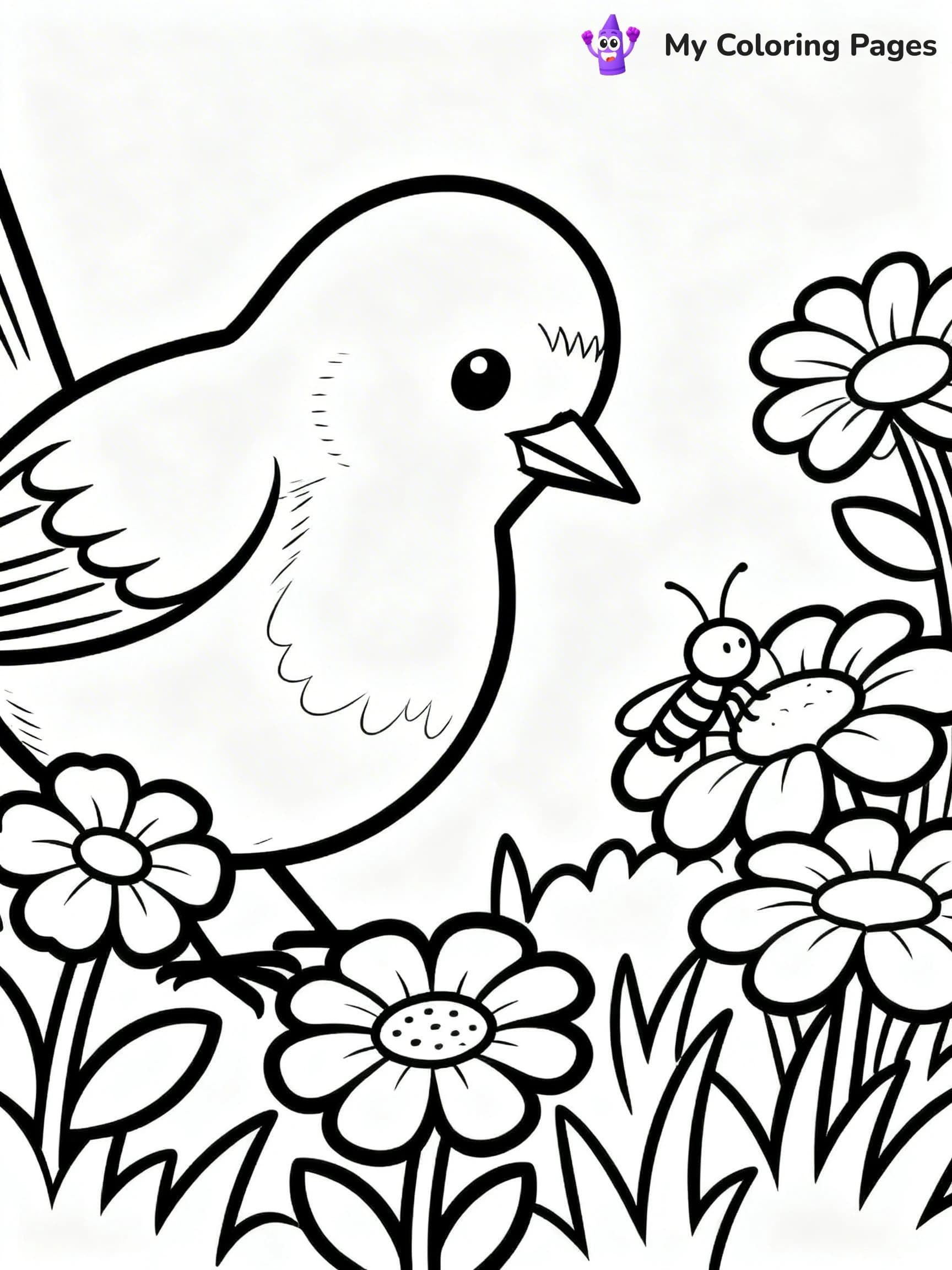 Robin Coloring Pages - 5