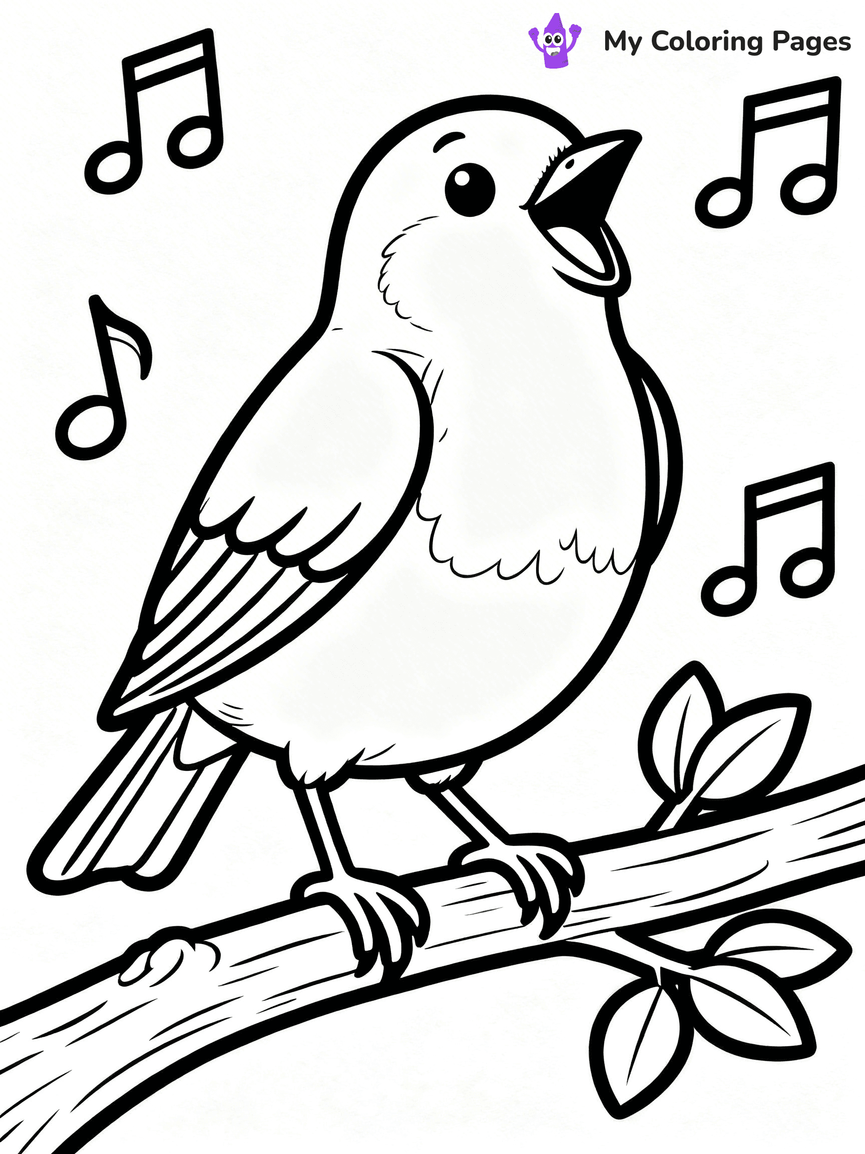 Robin Coloring Pages - 2