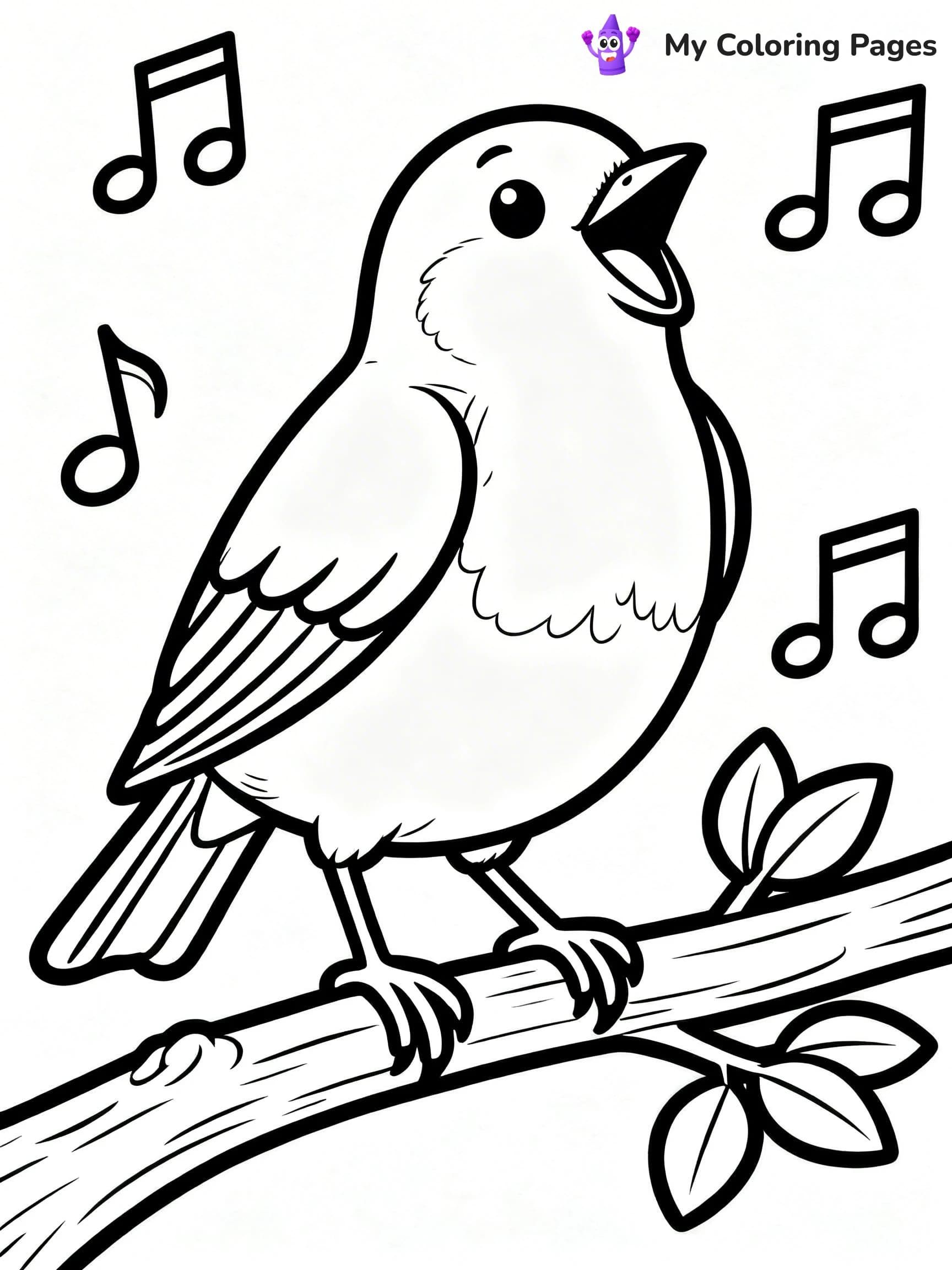Robin Coloring Pages - 2