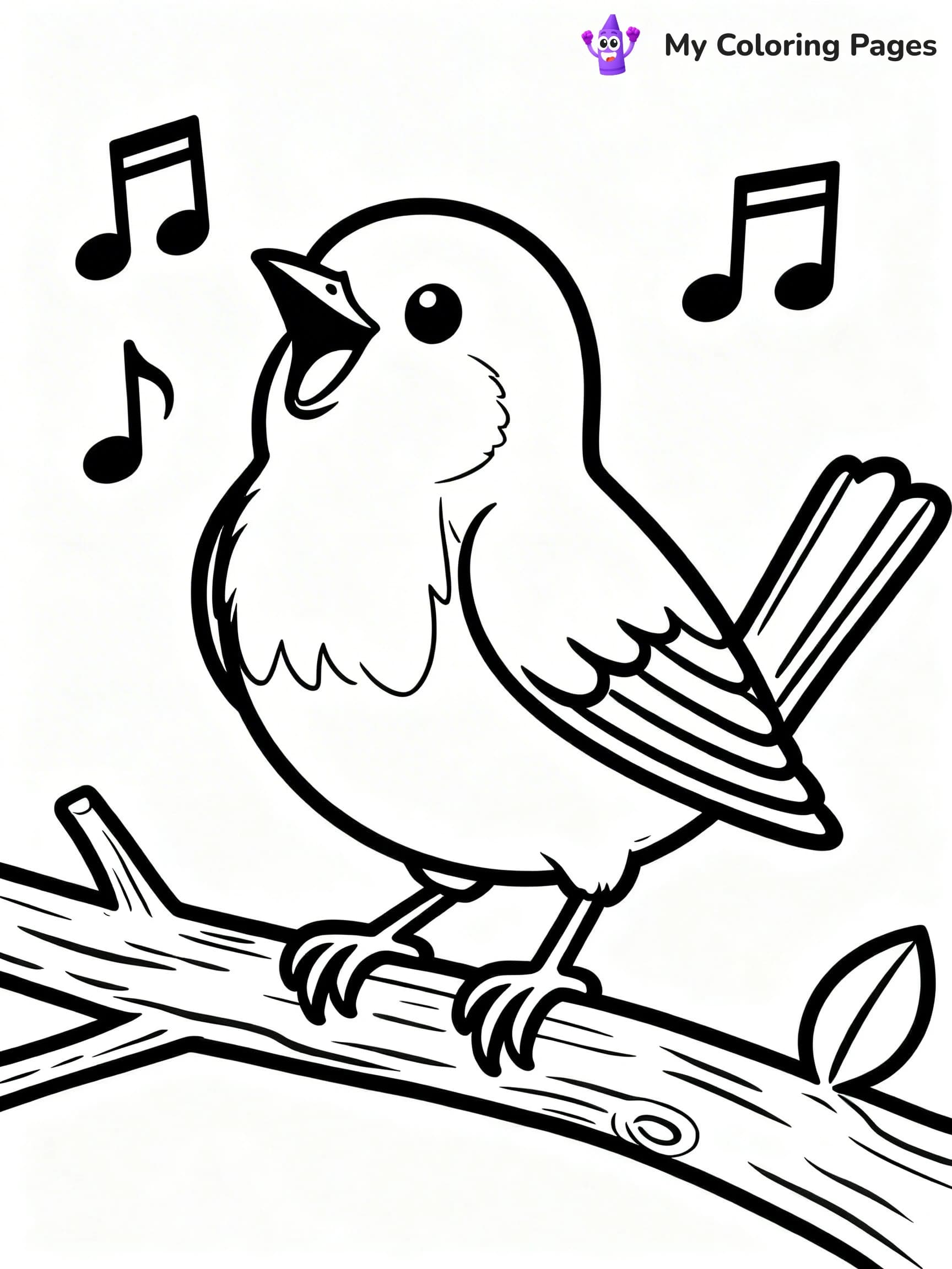 Robin Coloring Pages - 1
