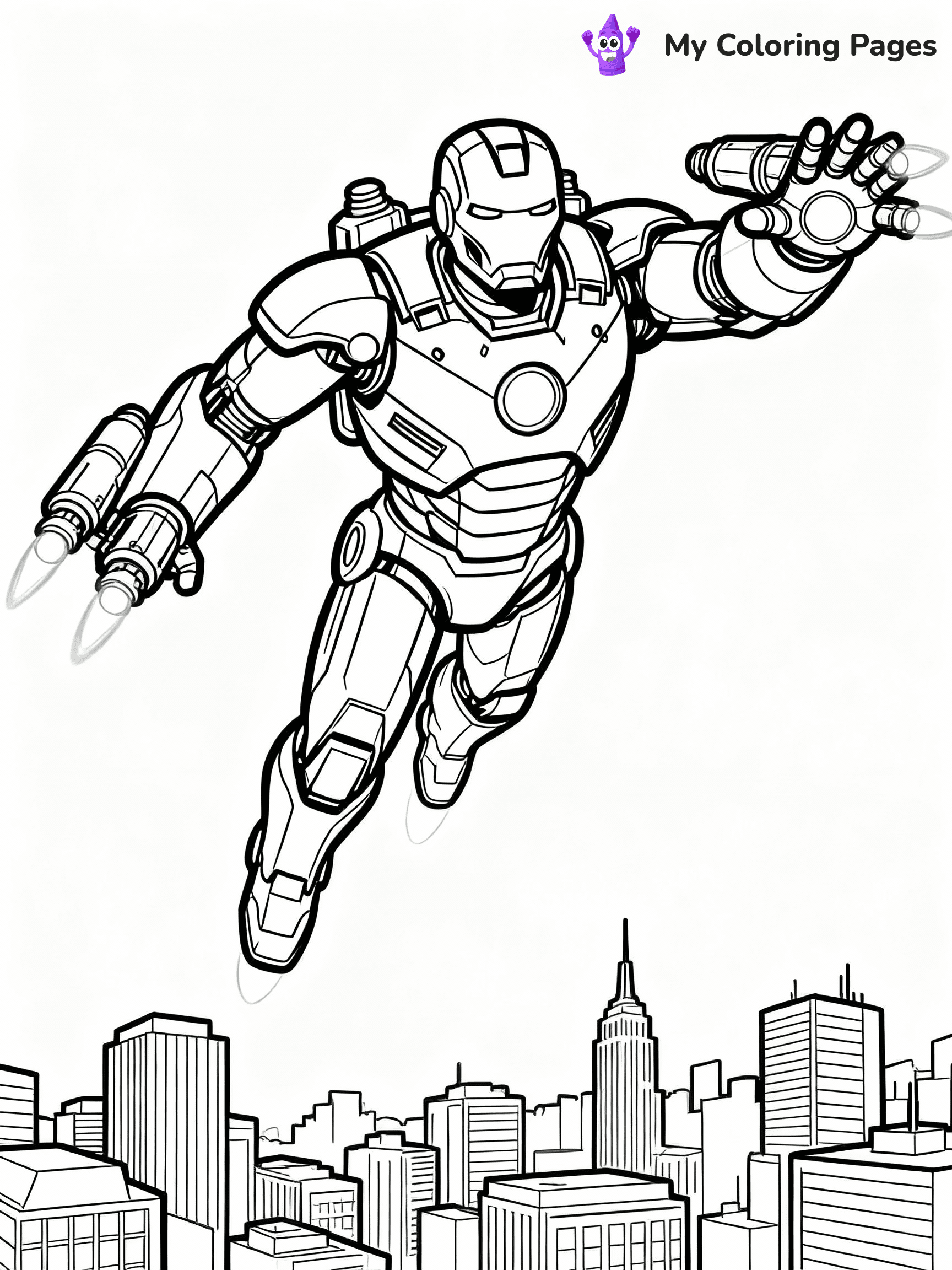 Iron Man Coloring Pages - 37