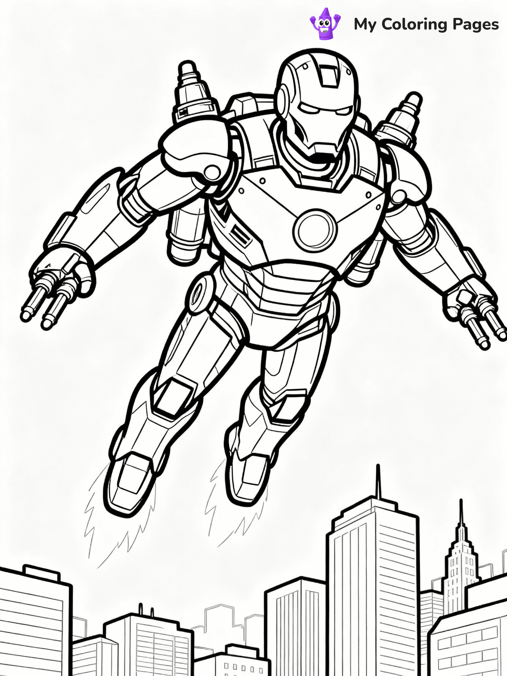 Iron Man Coloring Pages - 36