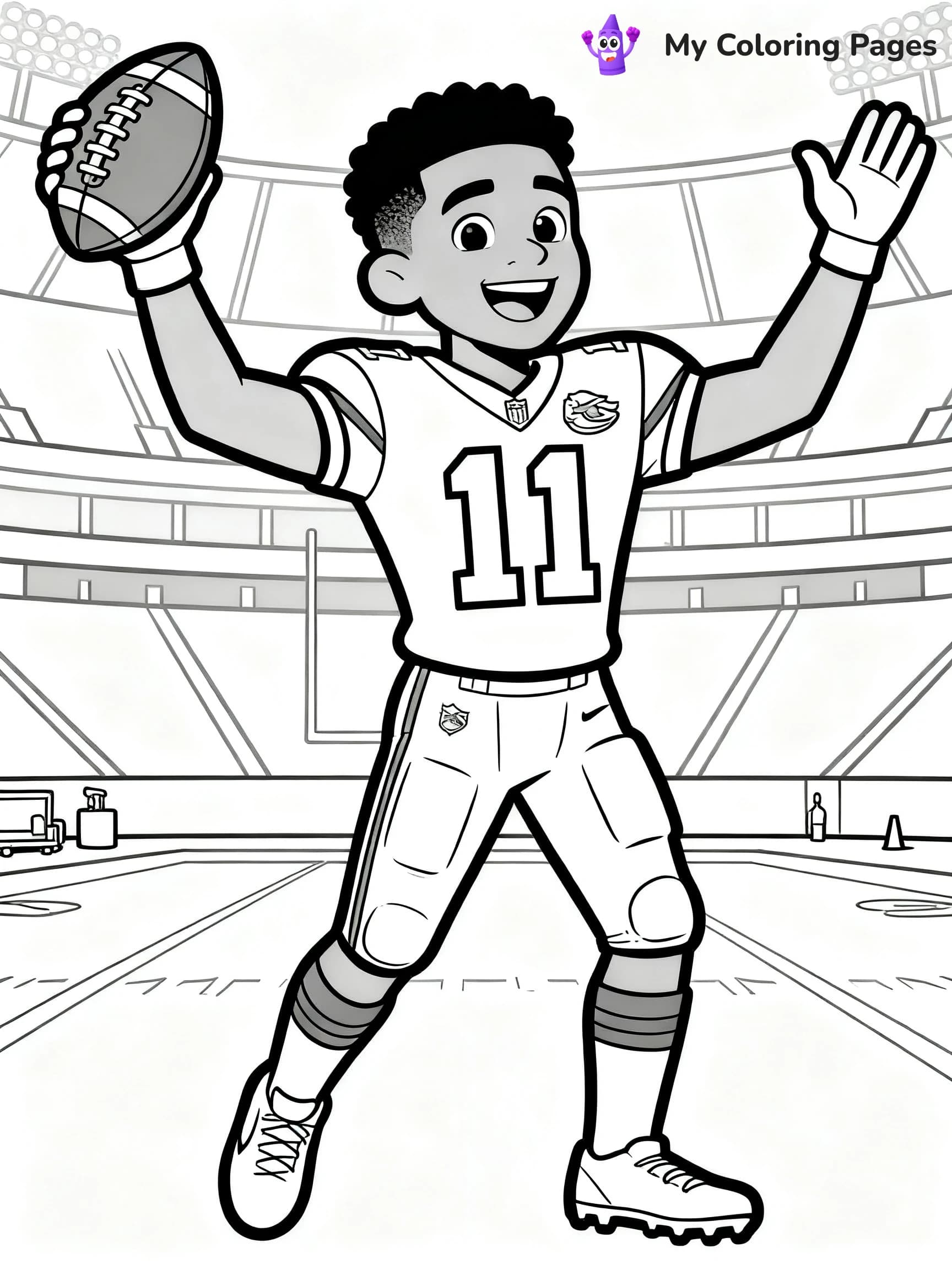 Tyreek Hill Coloring Pages - 20