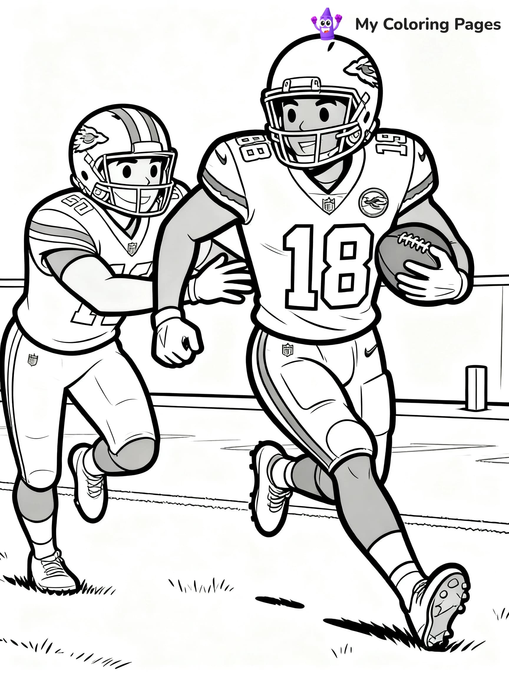 Tyreek Hill Coloring Pages - 8