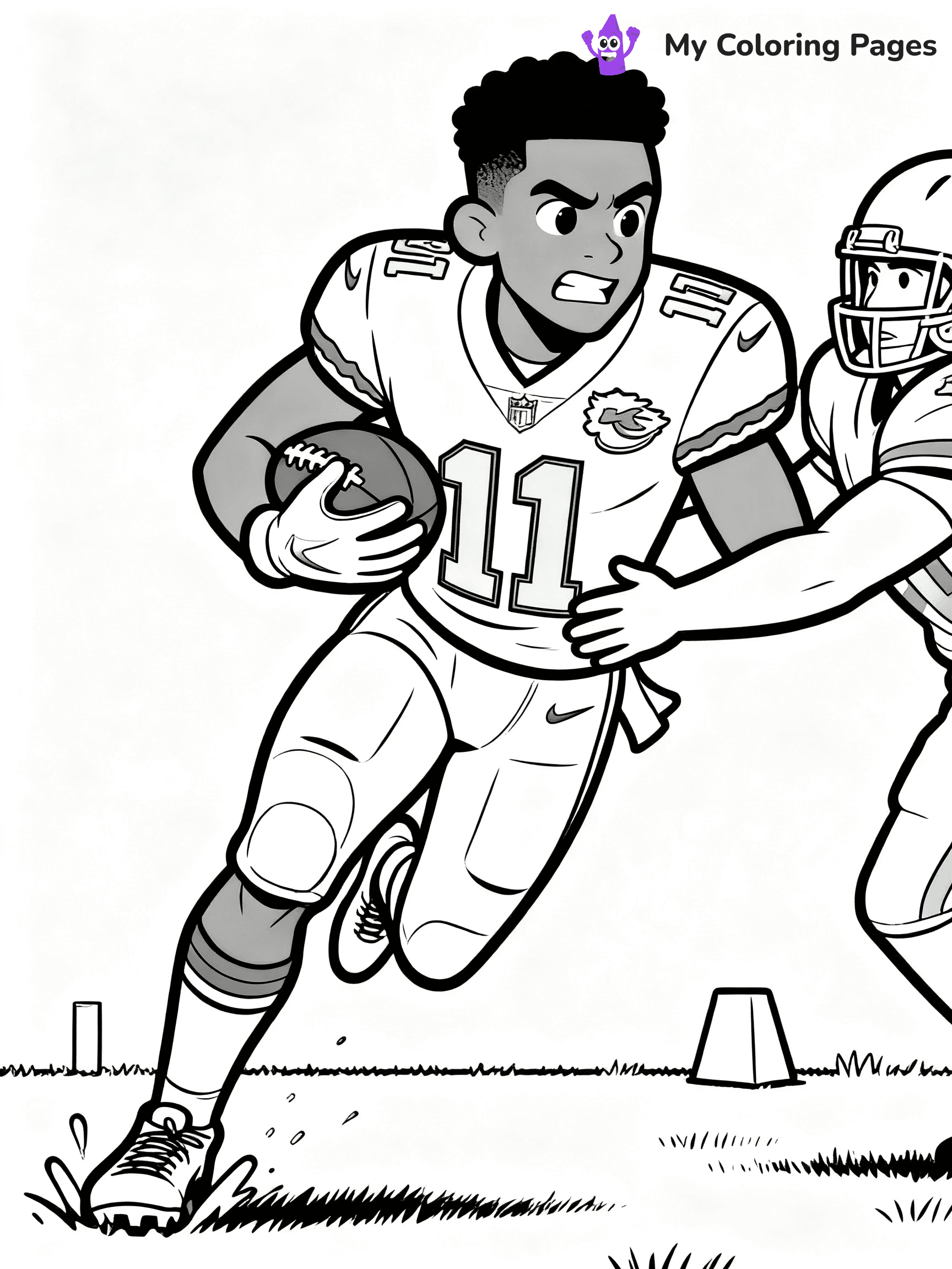 Tyreek Hill Coloring Pages - 6