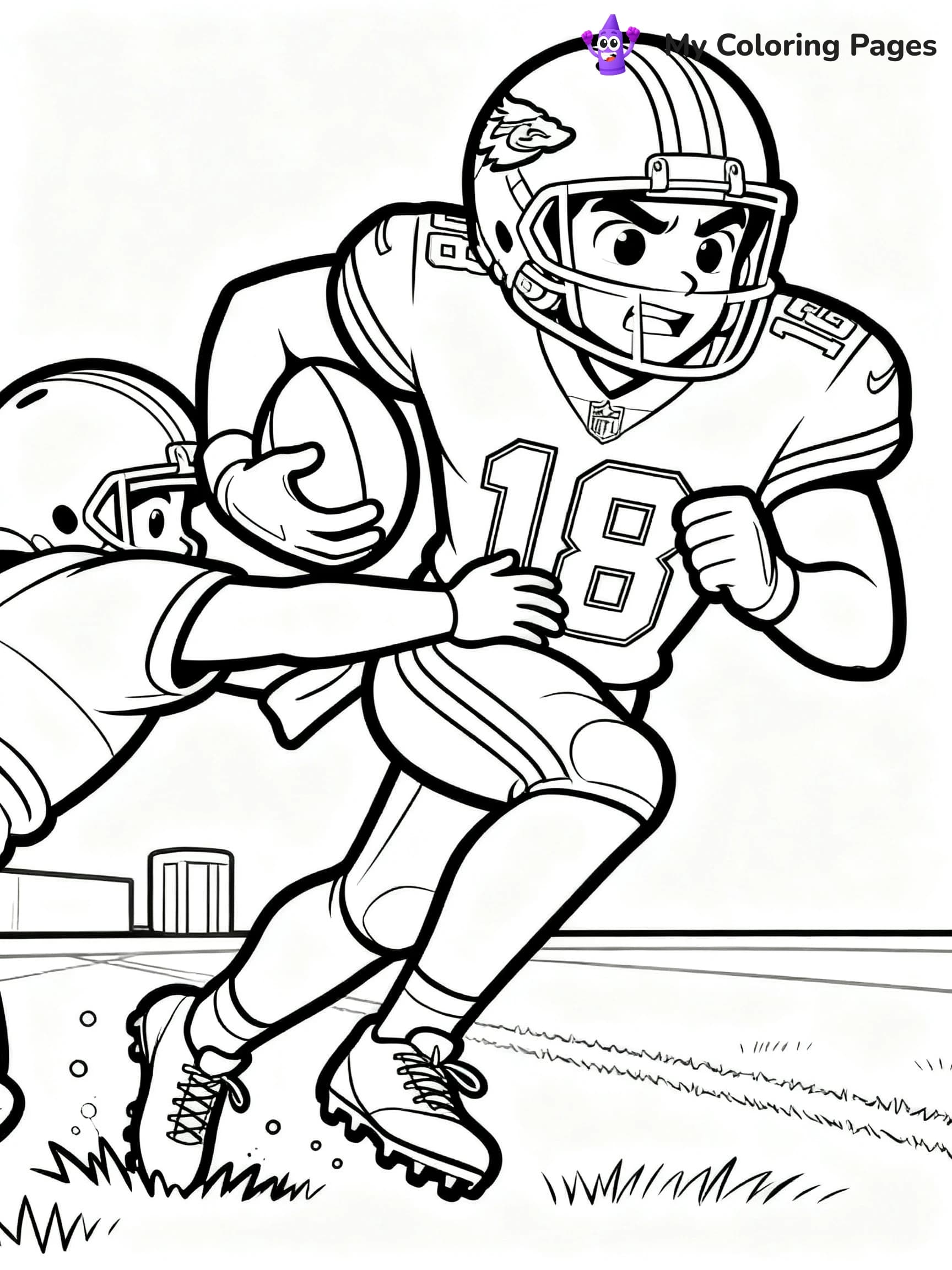 Tyreek Hill Coloring Pages - 1