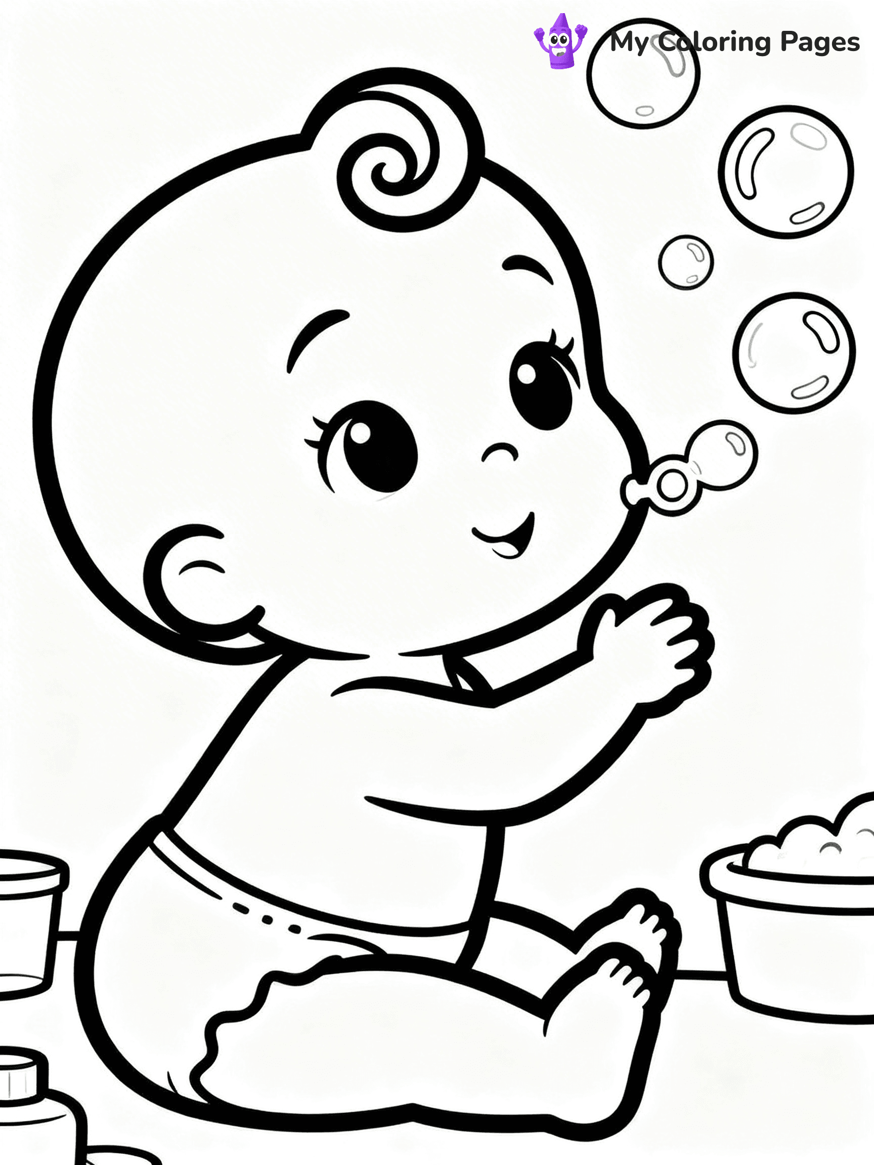 Baby Girl Coloring Pages - 20