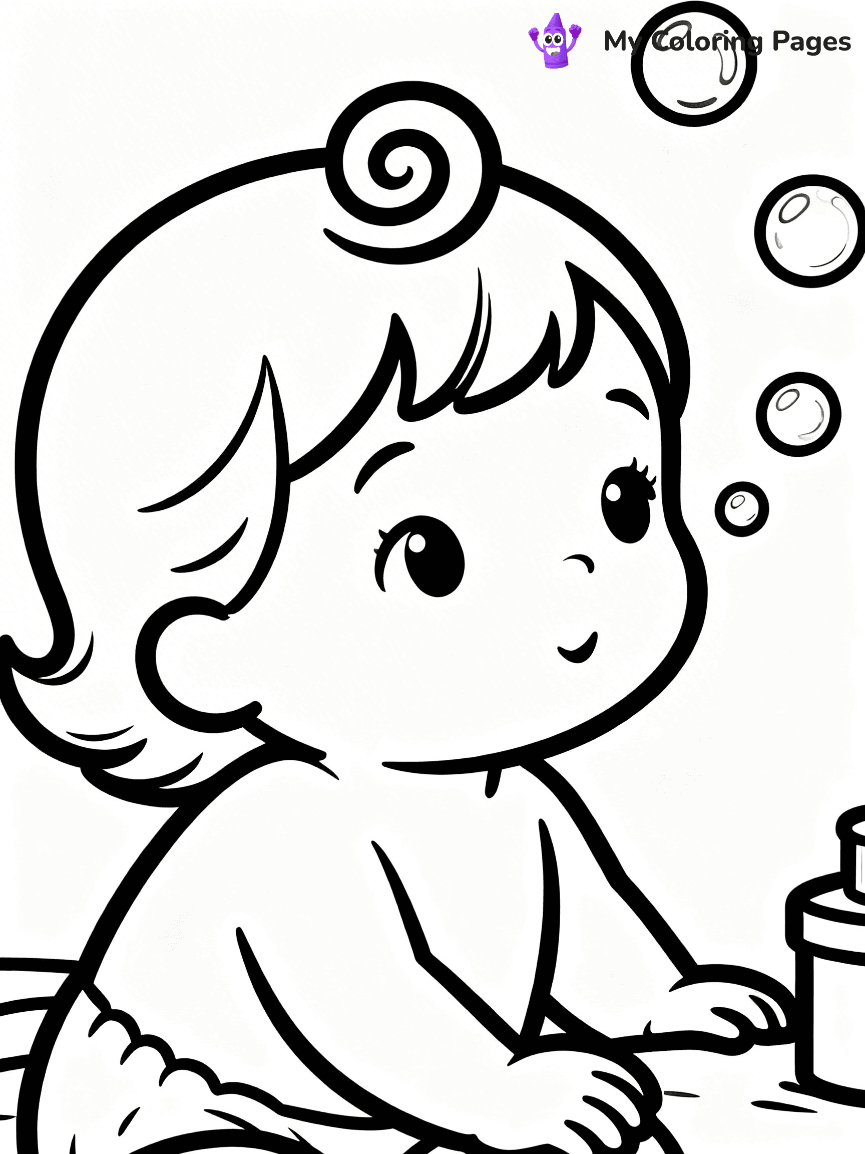 Baby Girl Coloring Pages - 18