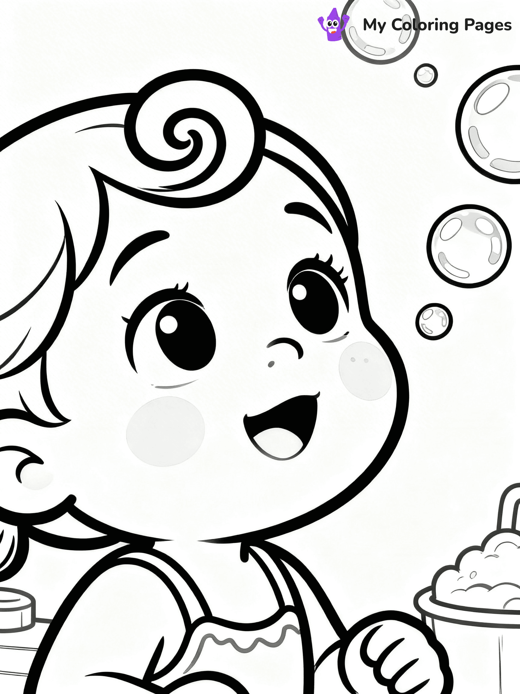 Baby Girl Coloring Pages - 17