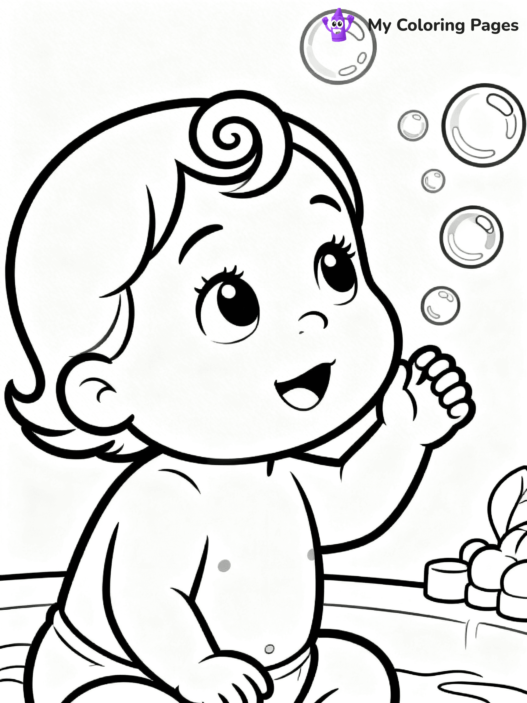 Baby Girl Coloring Pages - 15