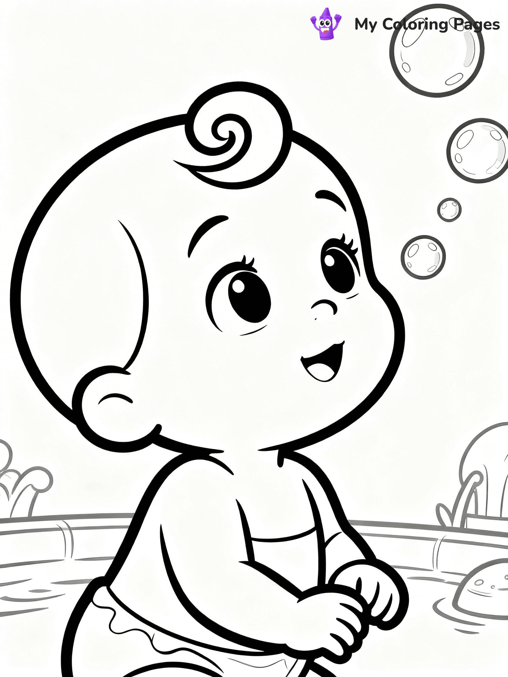 Baby Girl Coloring Pages - 14