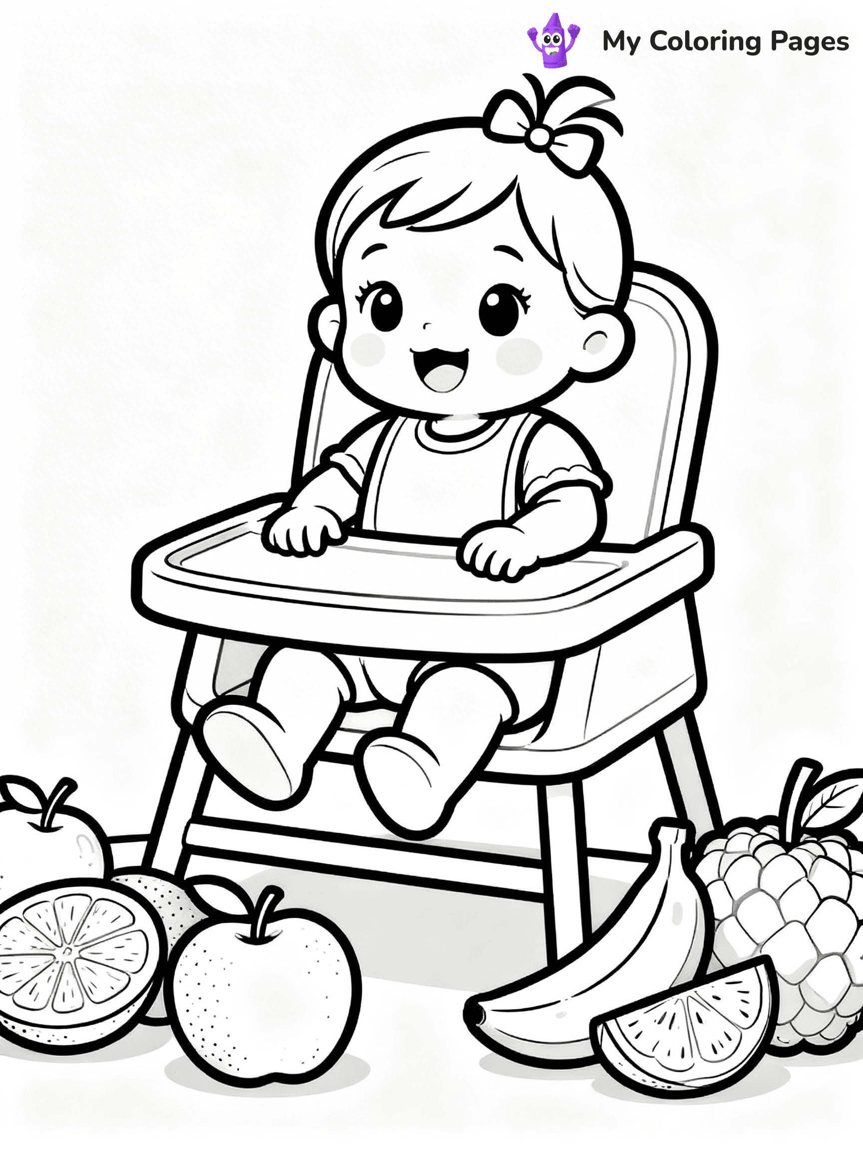 Baby Girl Coloring Pages - 3