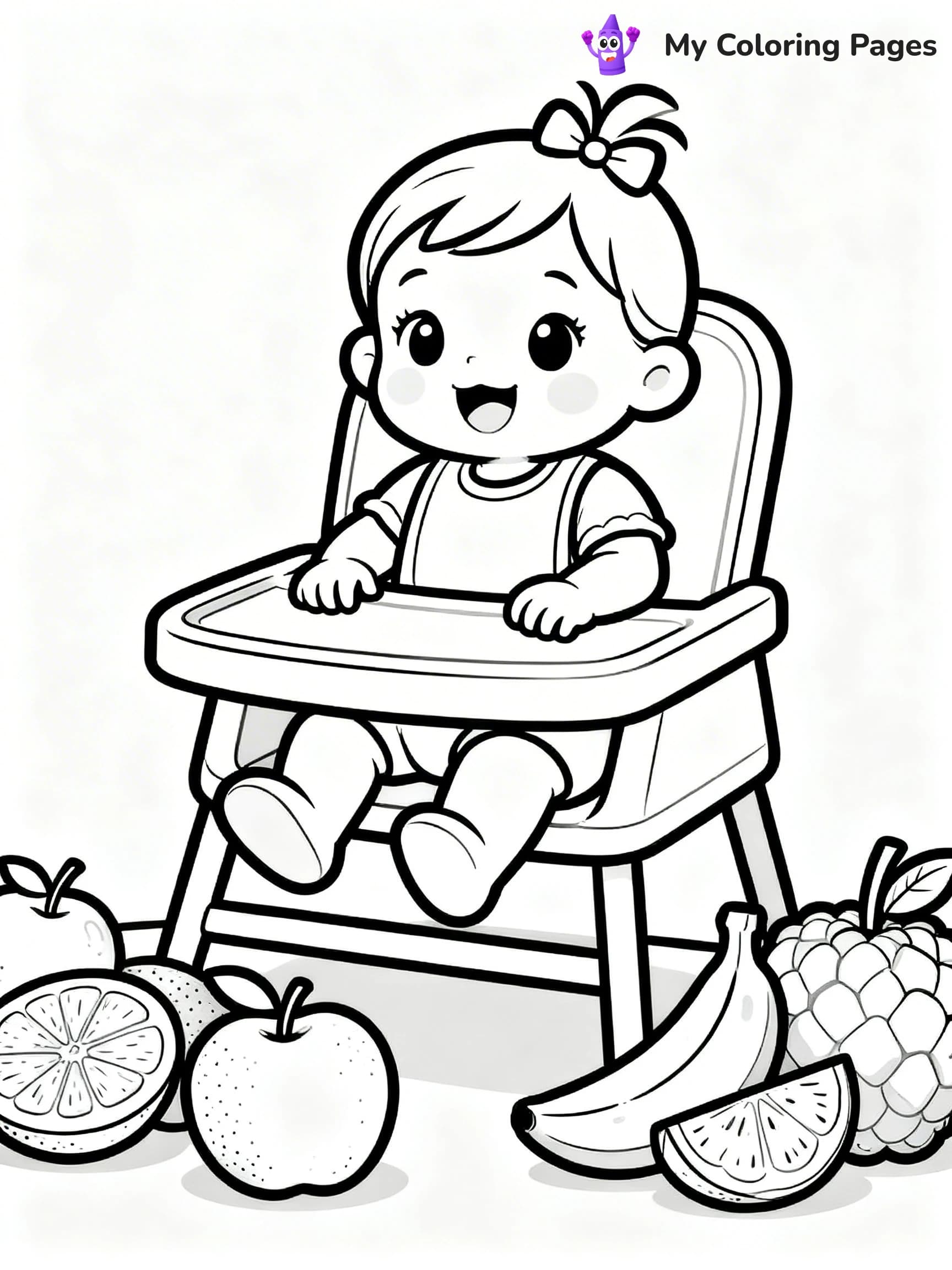 Baby Girl Coloring Pages - 3