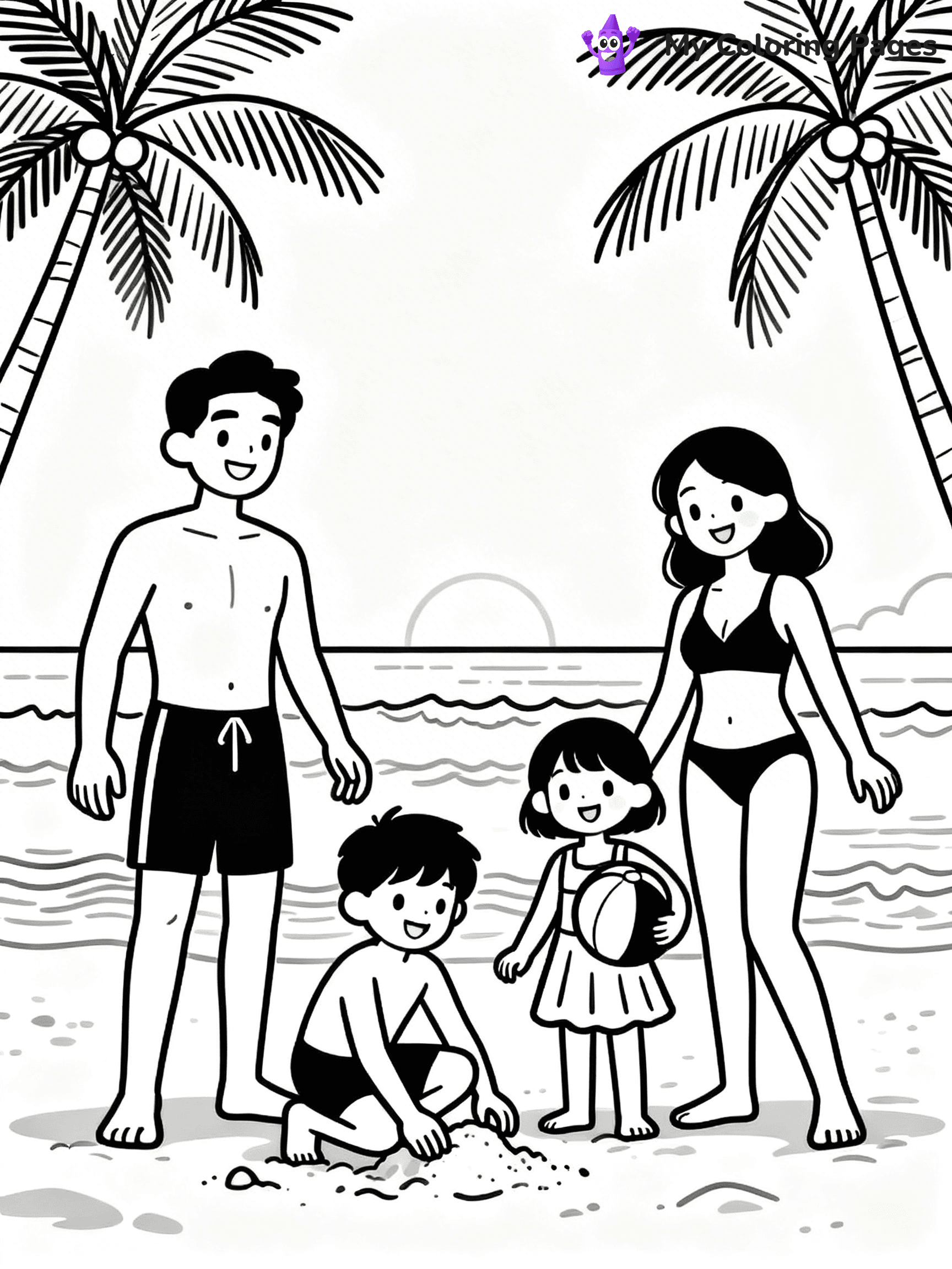Beach Coloring Pages - 24