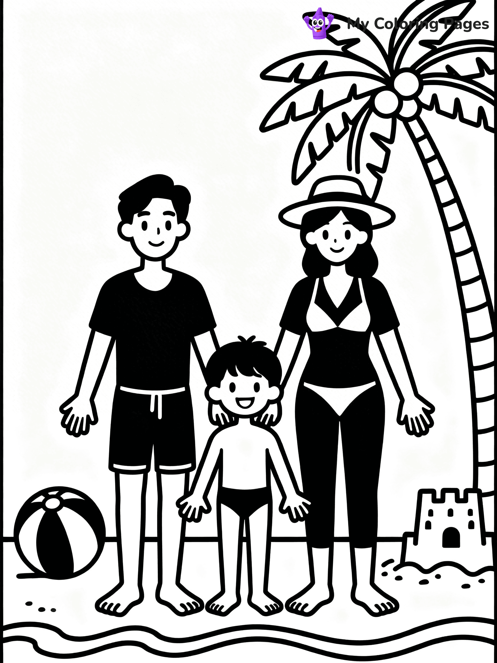 Beach Coloring Pages - 23