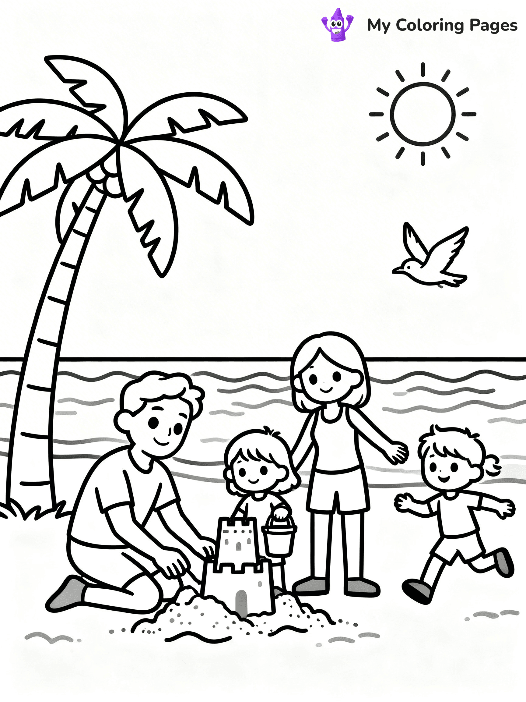 Beach Coloring Pages - 21
