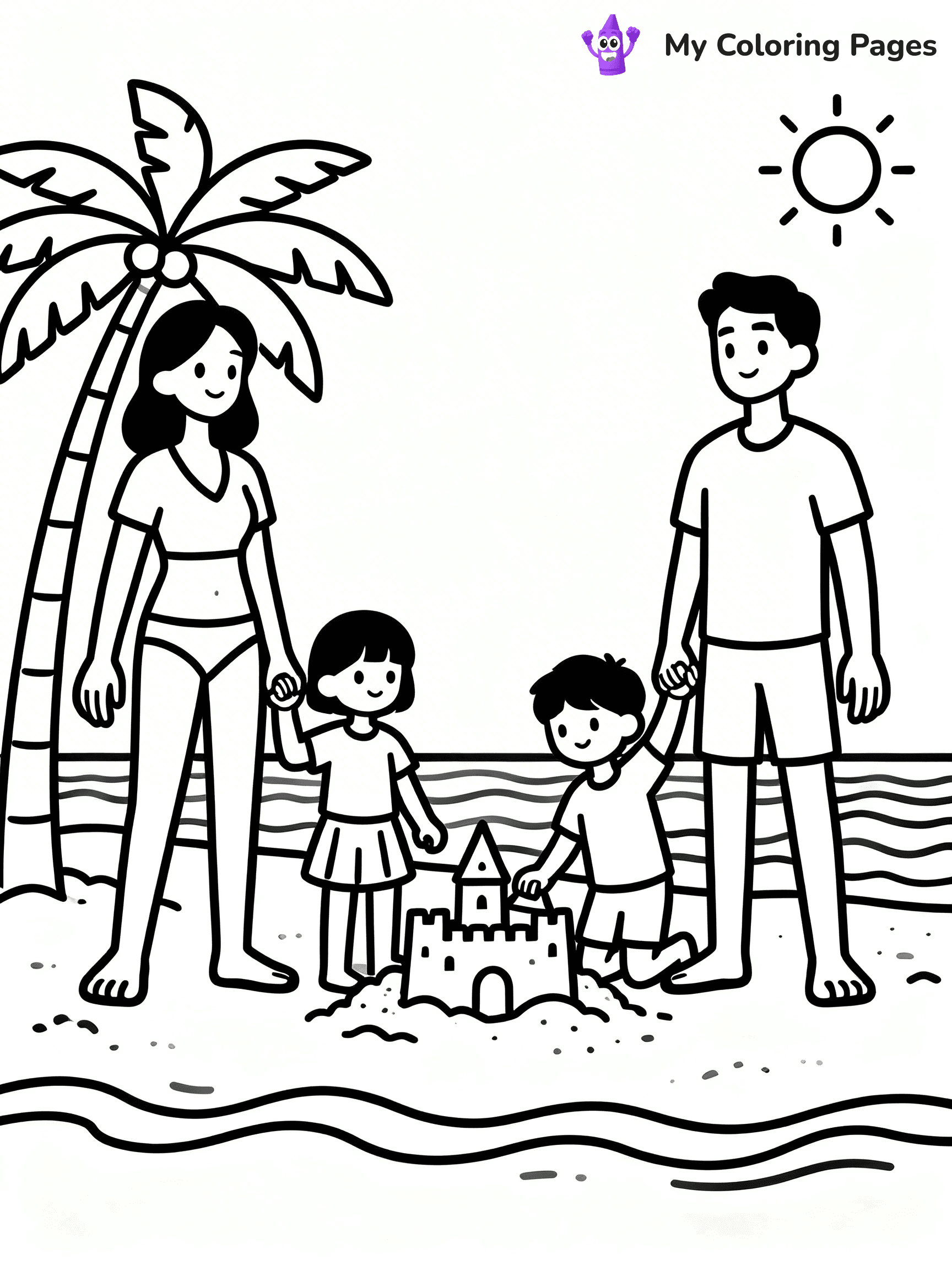 Beach Coloring Pages - 20