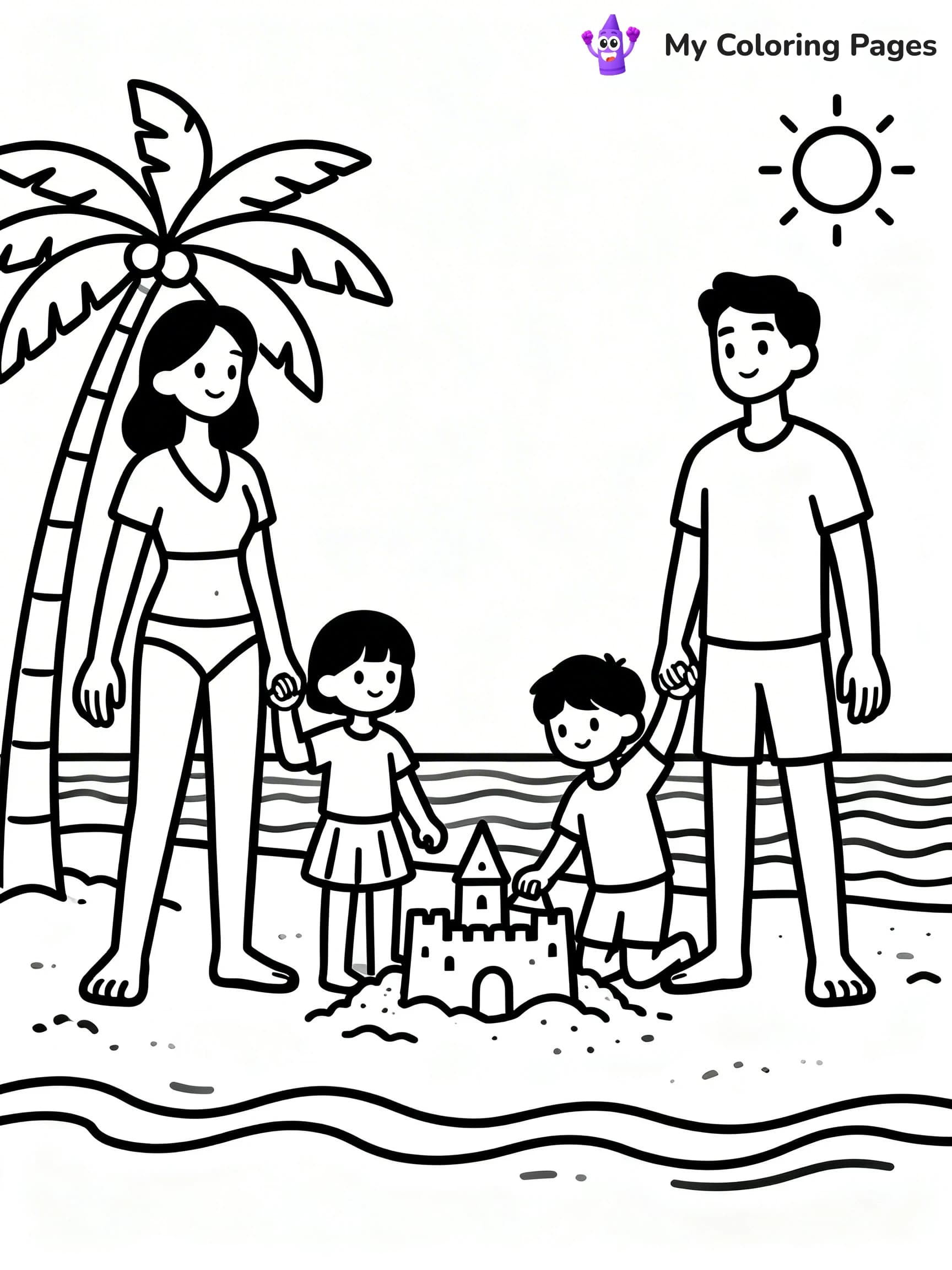 Beach Coloring Pages - 20