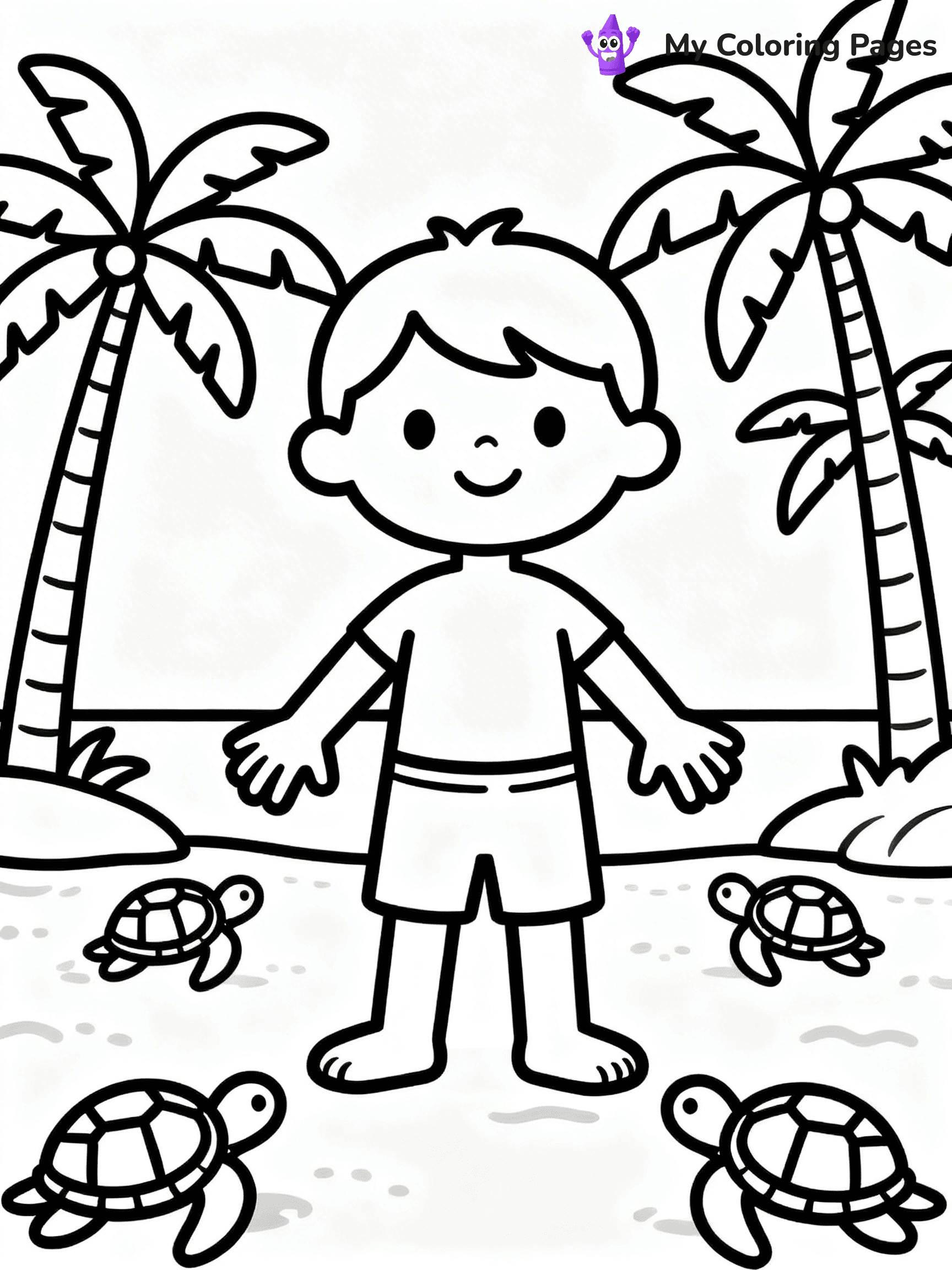 Beach Coloring Pages - 19