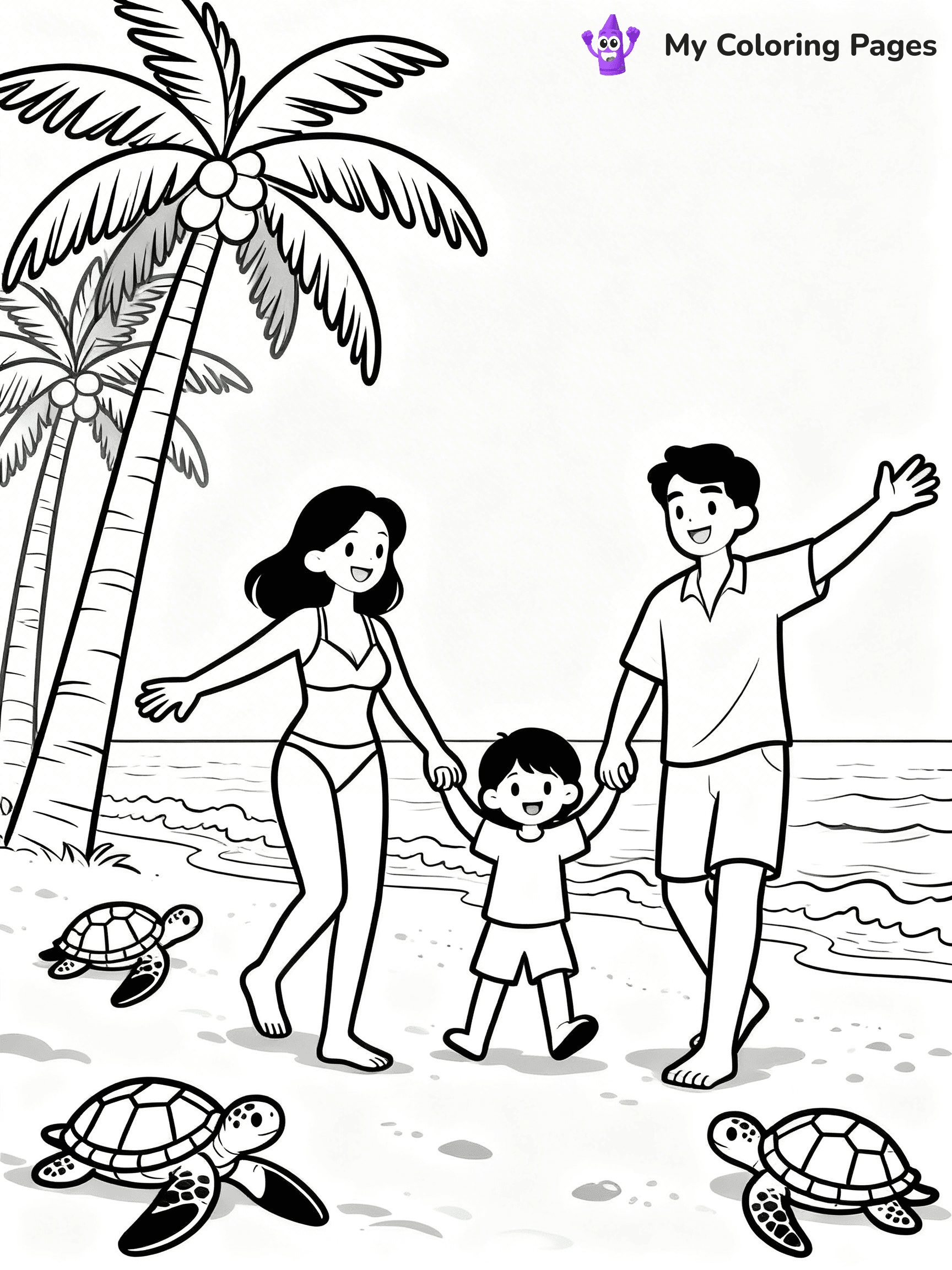 Beach Coloring Pages - 18