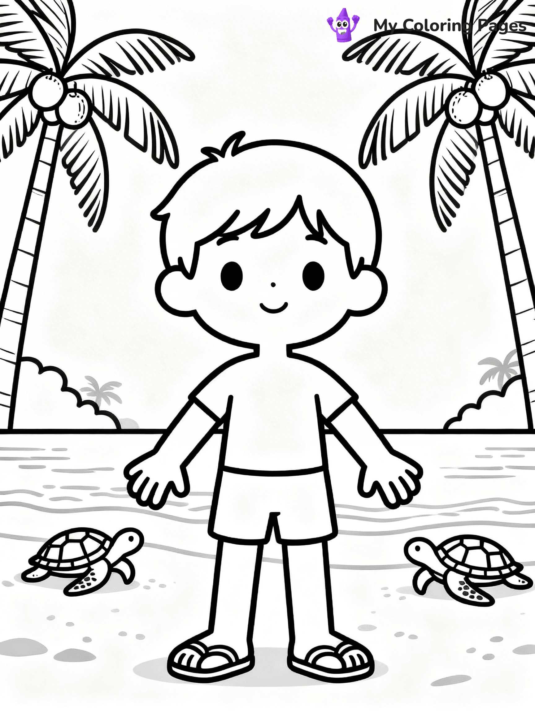 Beach Coloring Pages - 16
