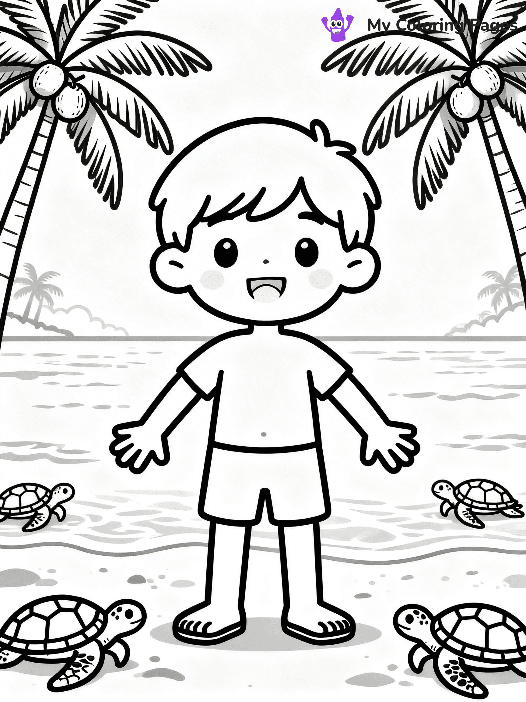 Beach Coloring Pages - 14