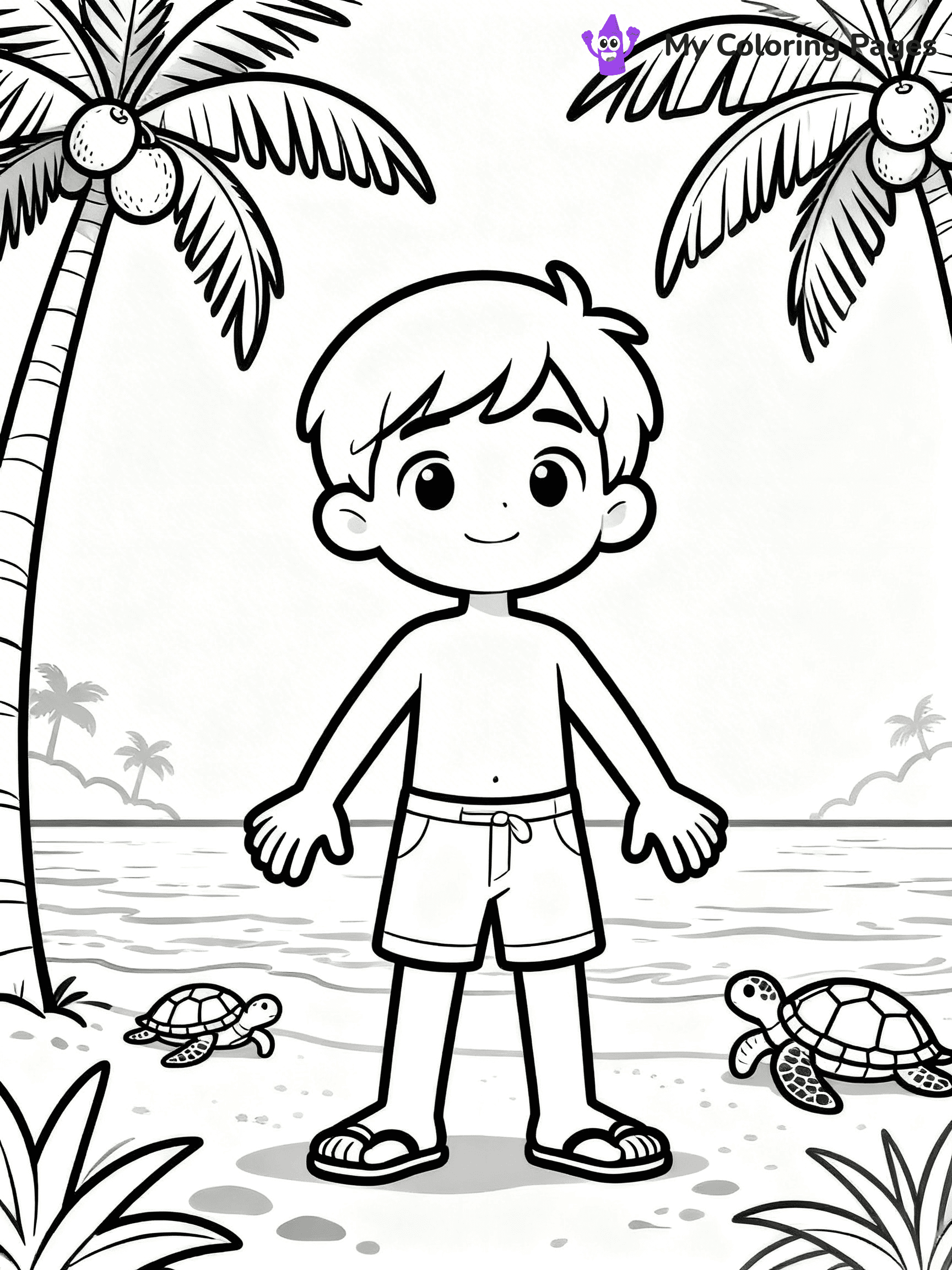 Beach Coloring Pages - 13