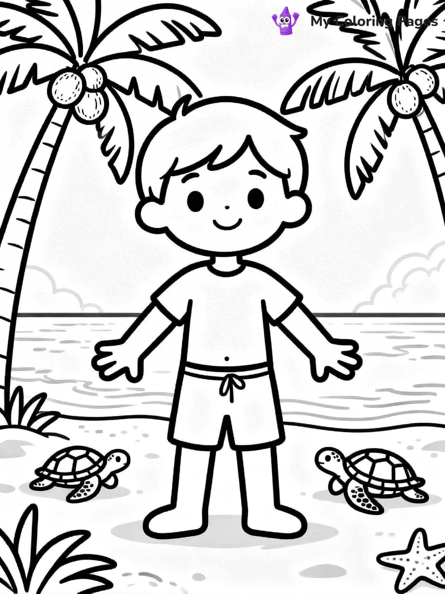Beach Coloring Pages - 11