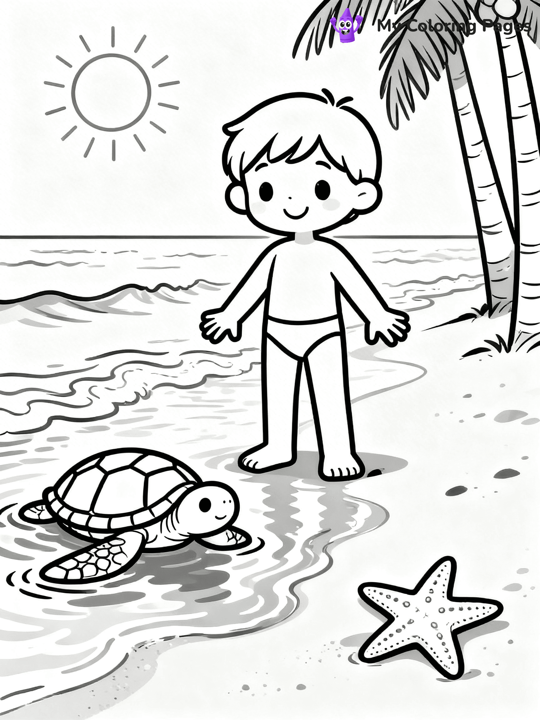Beach Coloring Pages - 10