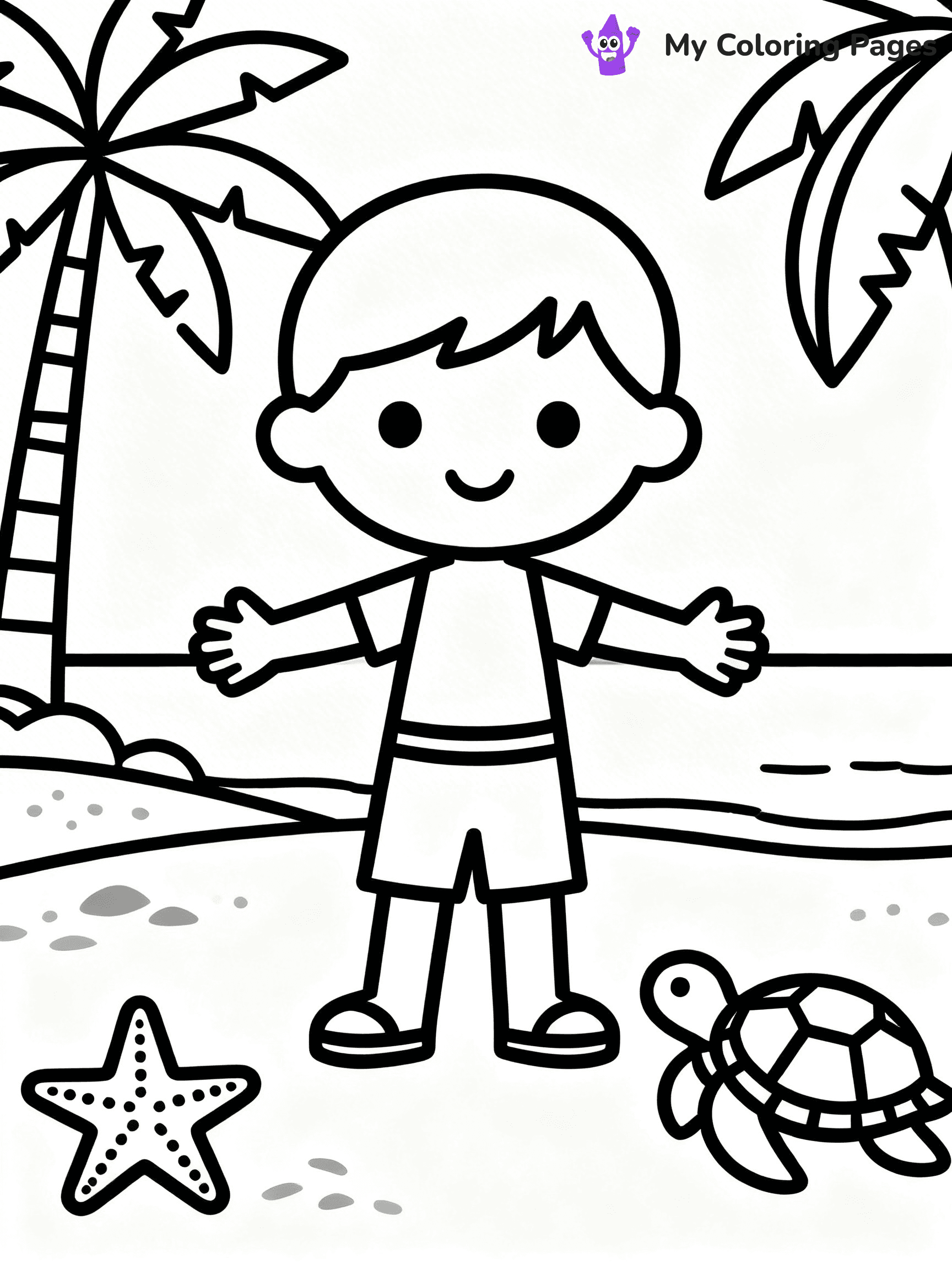 Beach Coloring Pages - 9