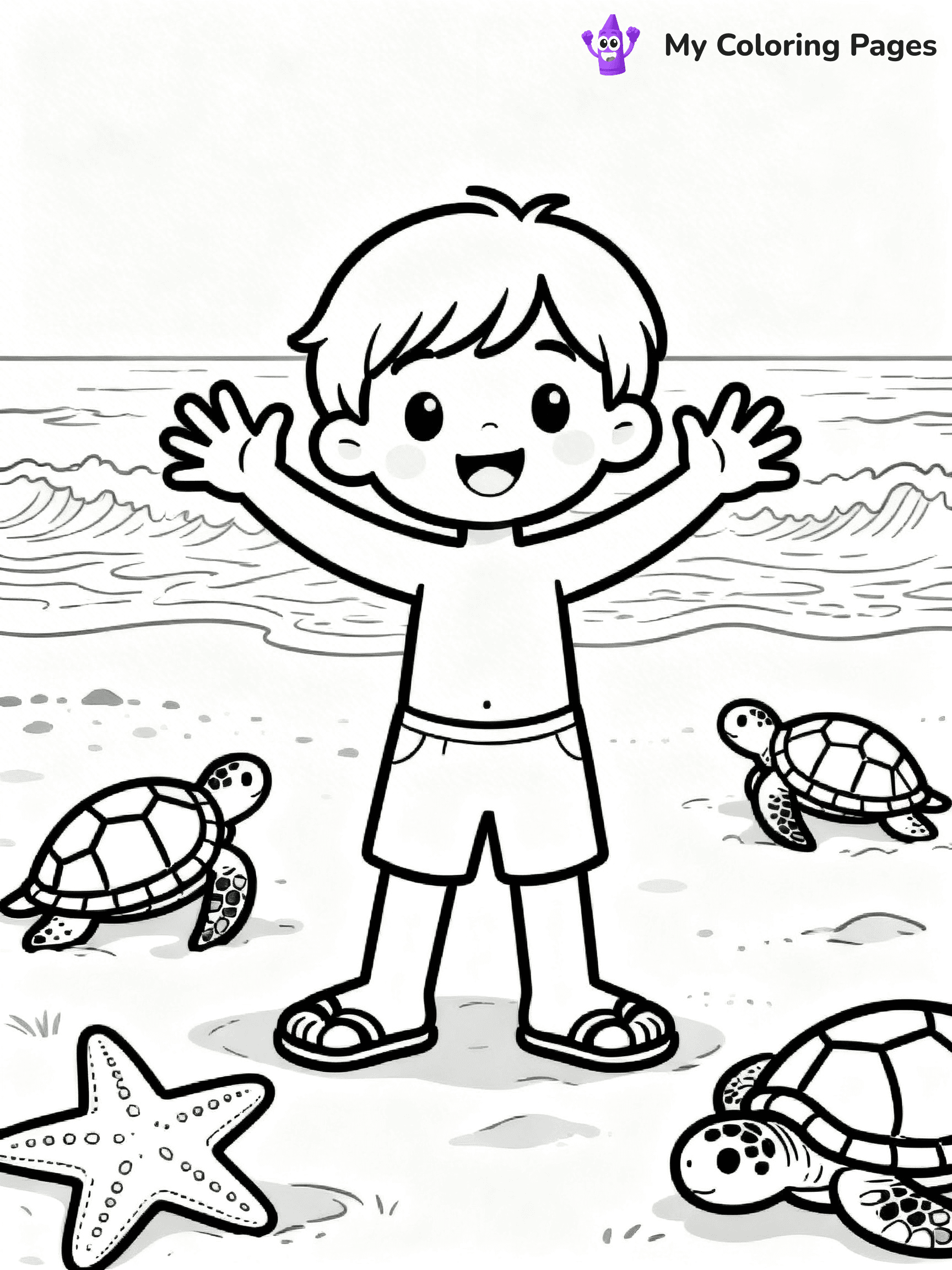 Beach Coloring Pages - 8
