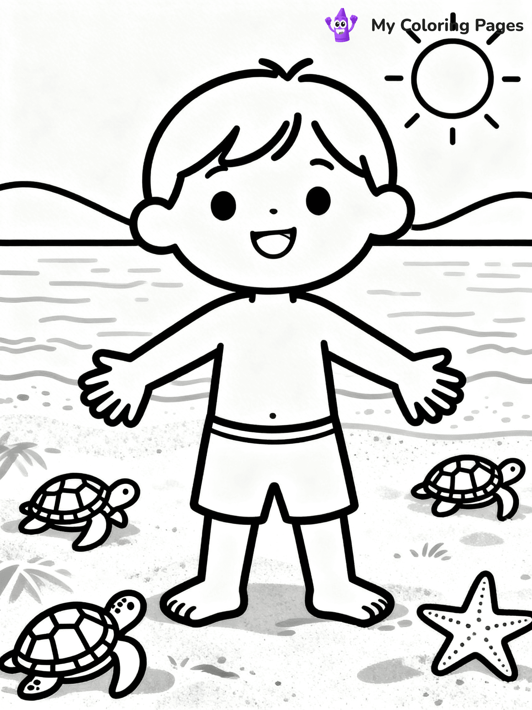 Beach Coloring Pages - 6
