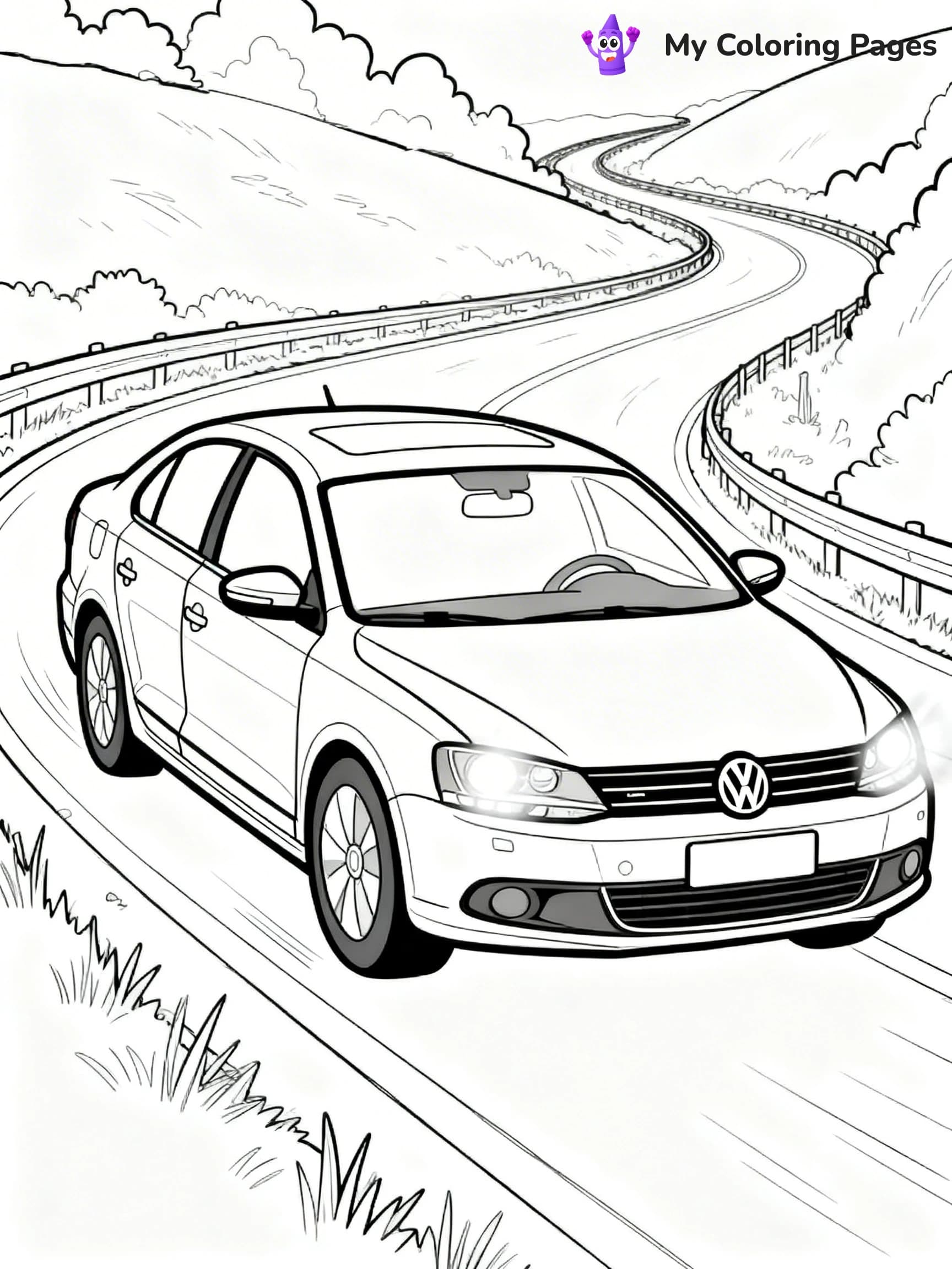 Volkswagen Coloring Pages - 1