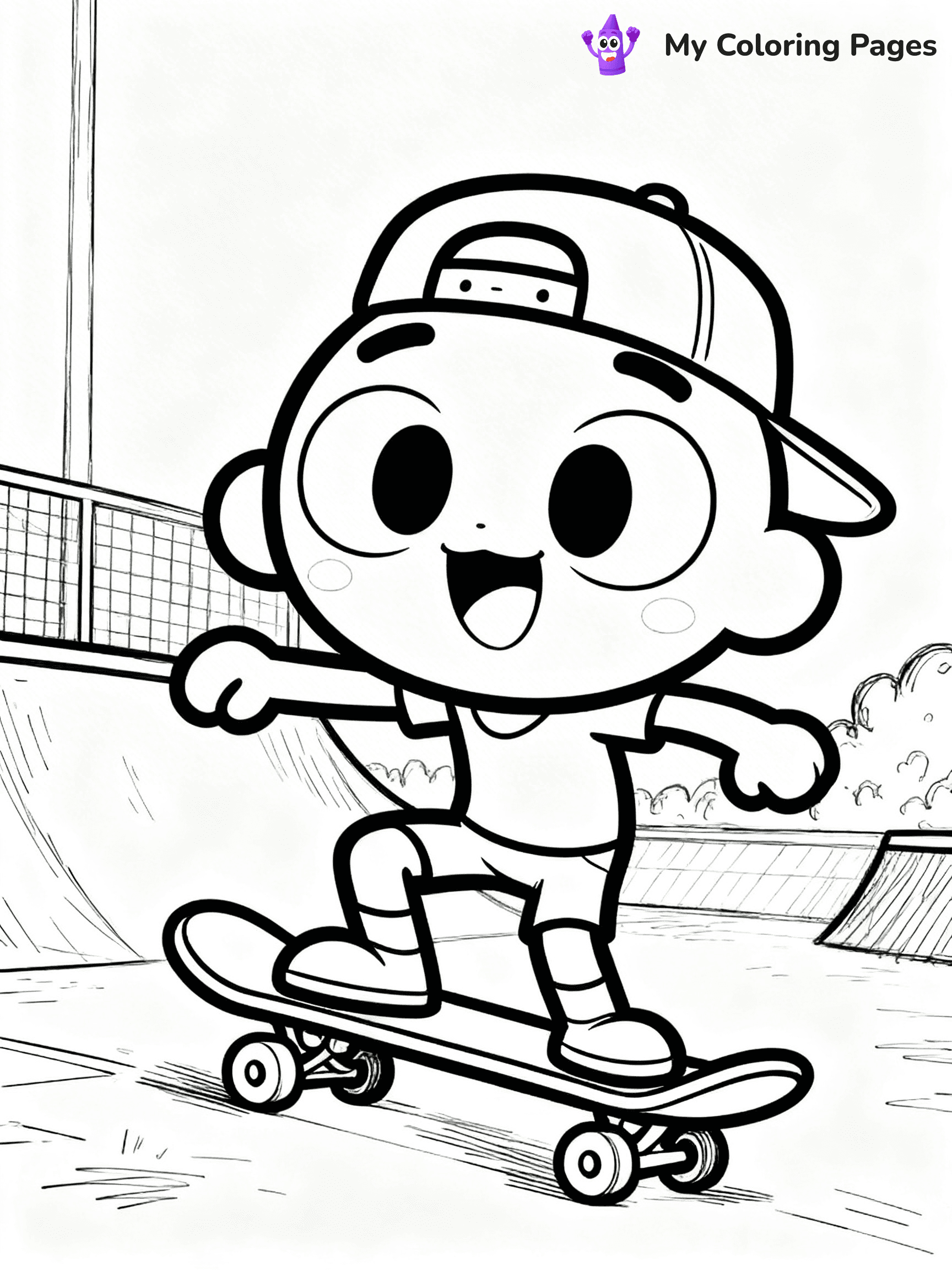 Gumball Coloring Pages - 16
