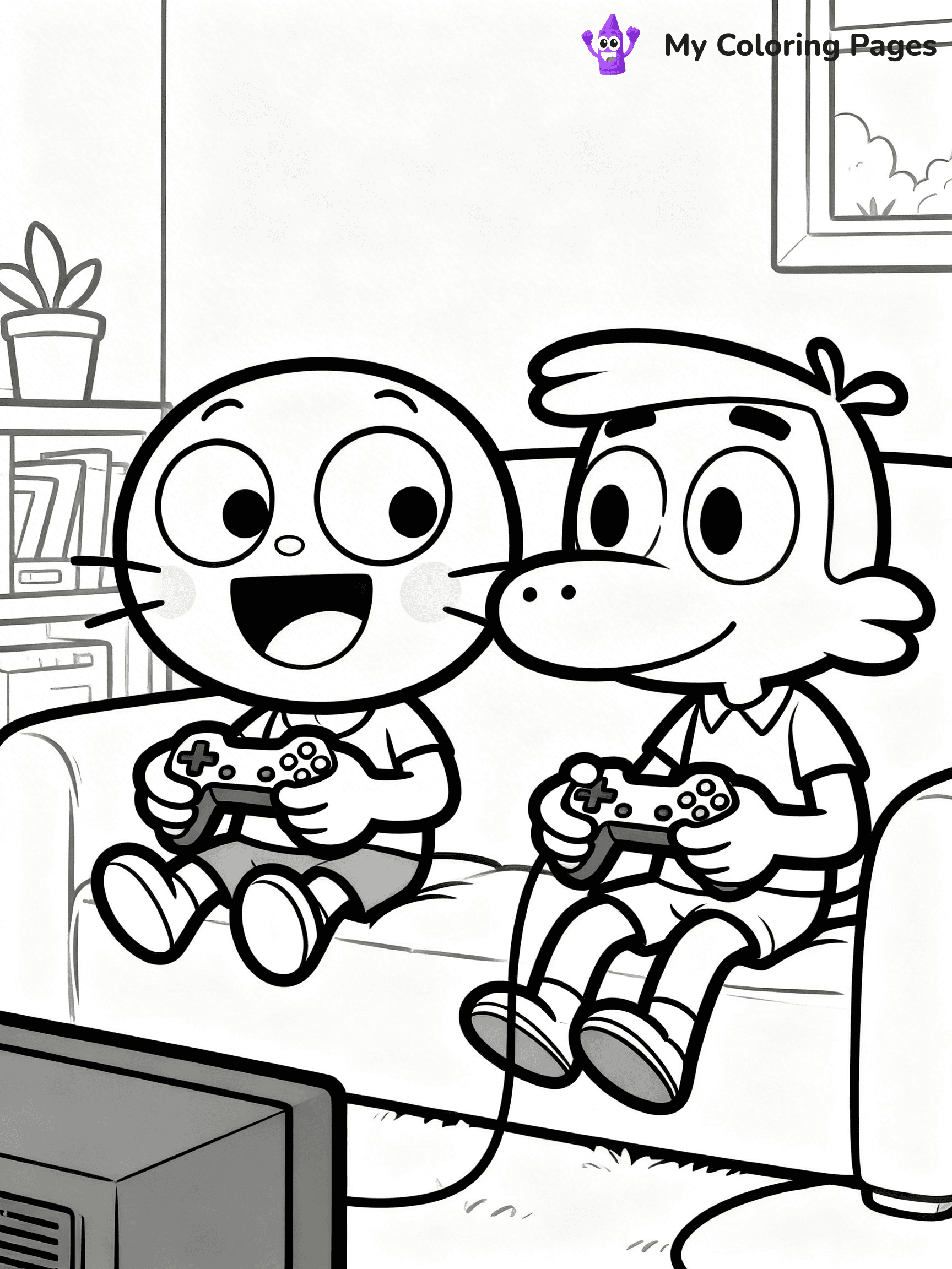 Gumball Coloring Pages - 12