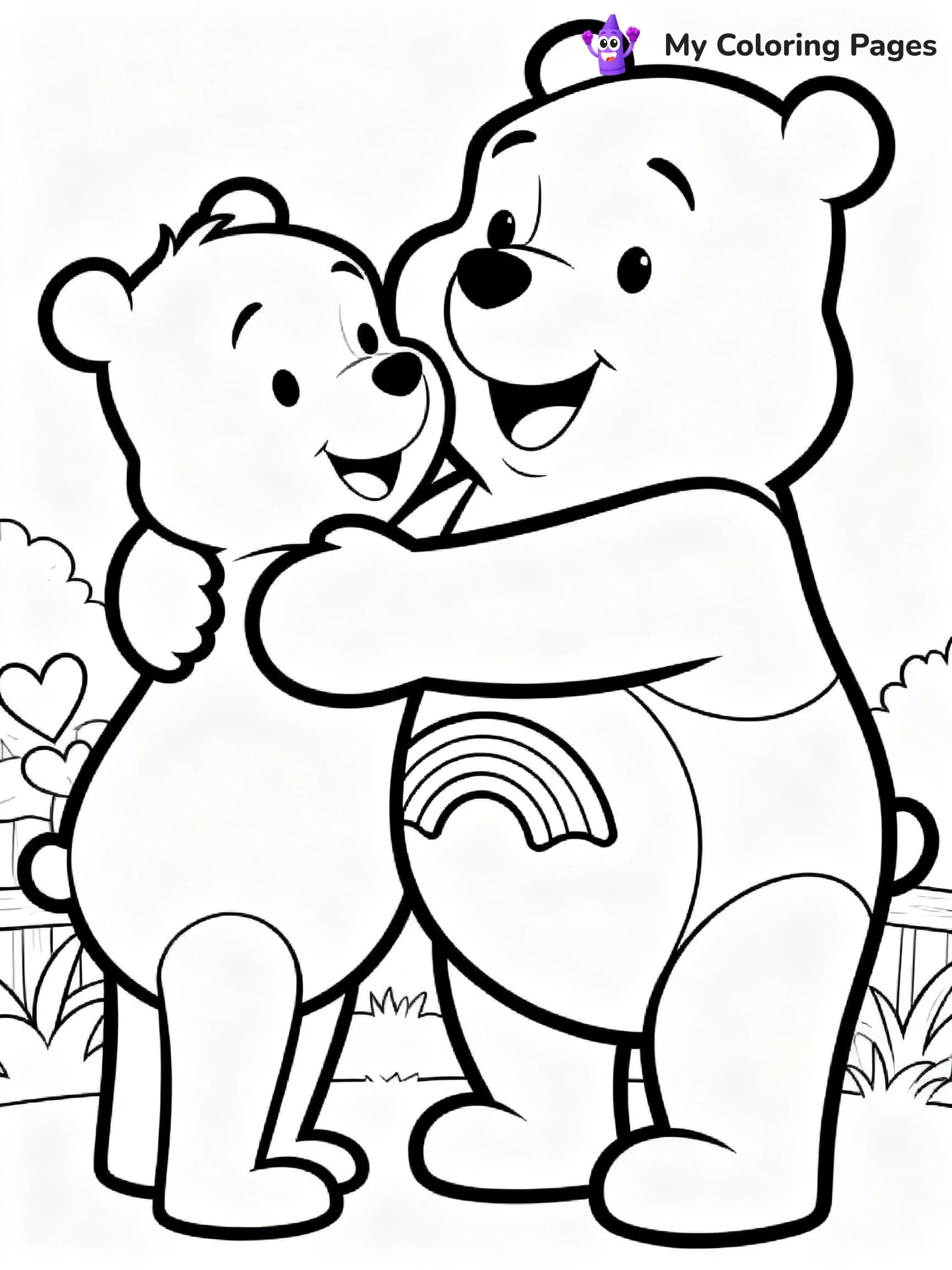 Cheer Bear Coloring Pages - 15