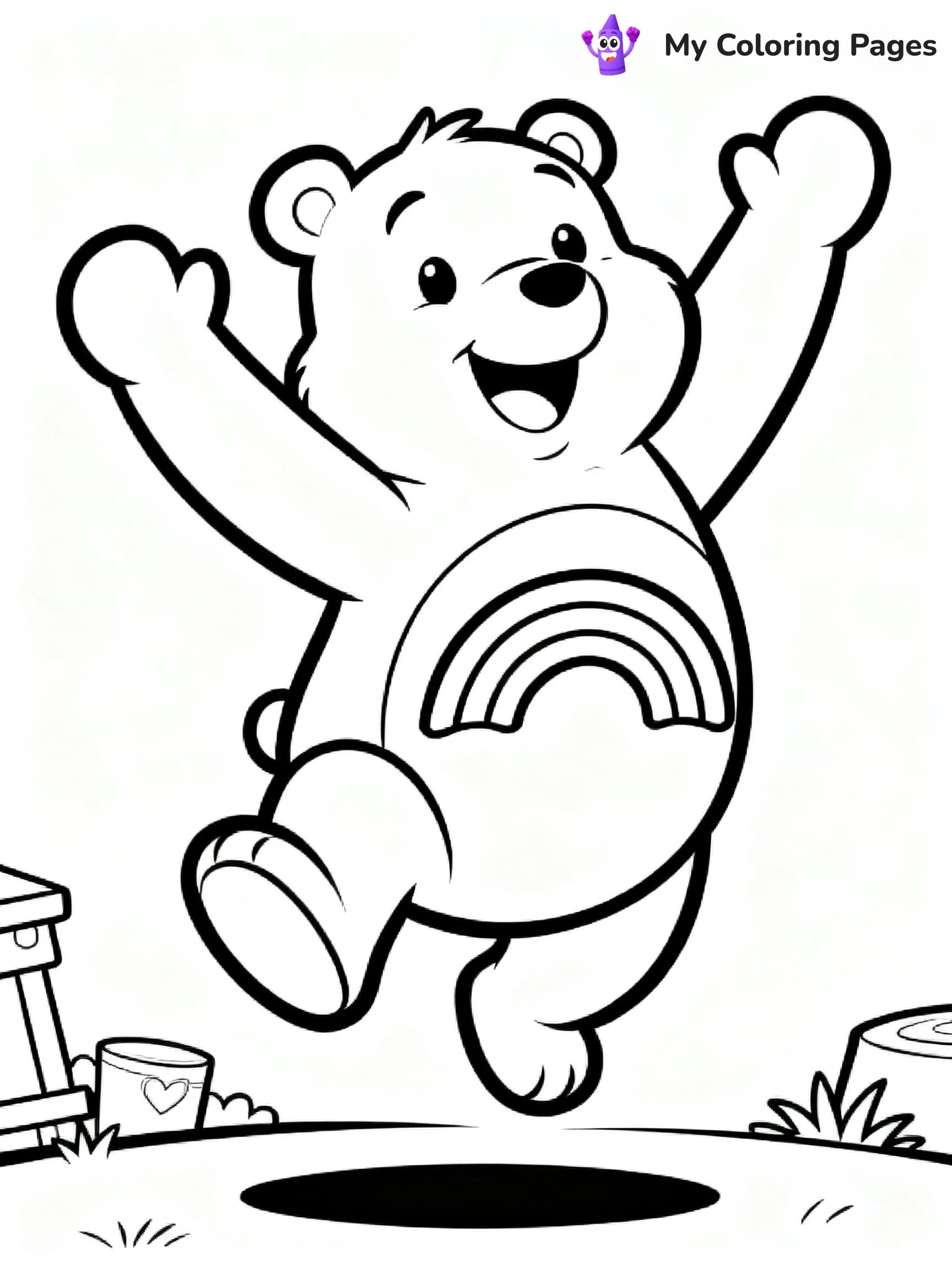Cheer Bear Coloring Pages - 14