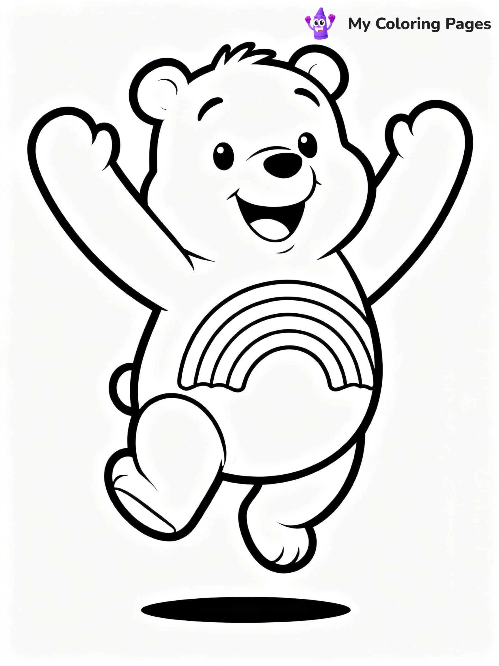 Cheer Bear Coloring Pages - 12