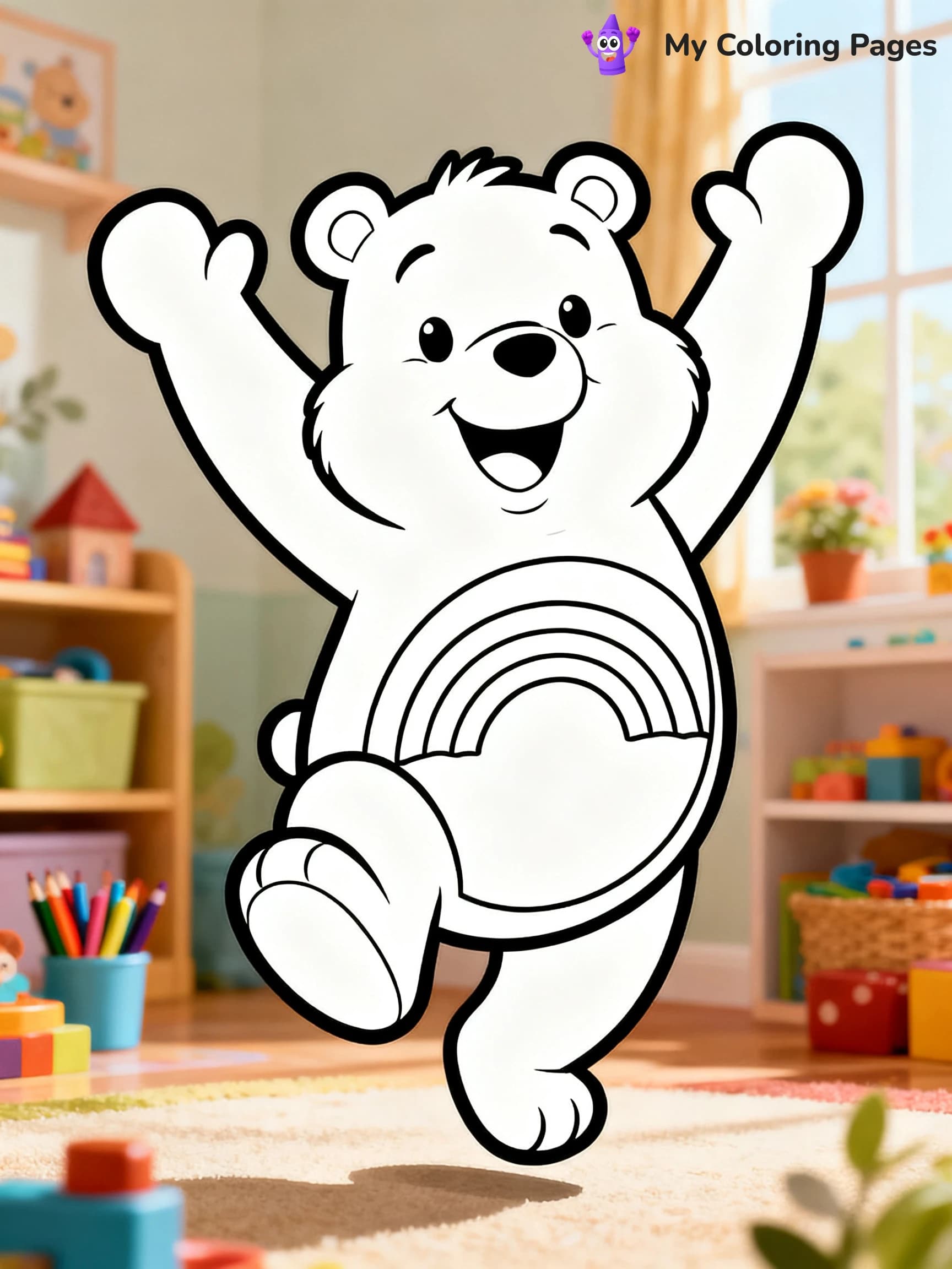 Cheer Bear Coloring Pages - 11