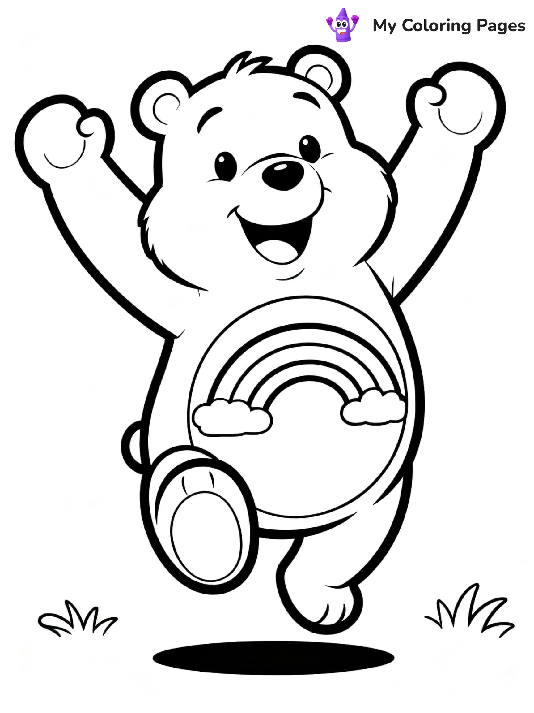 Cheer Bear Coloring Pages - 10