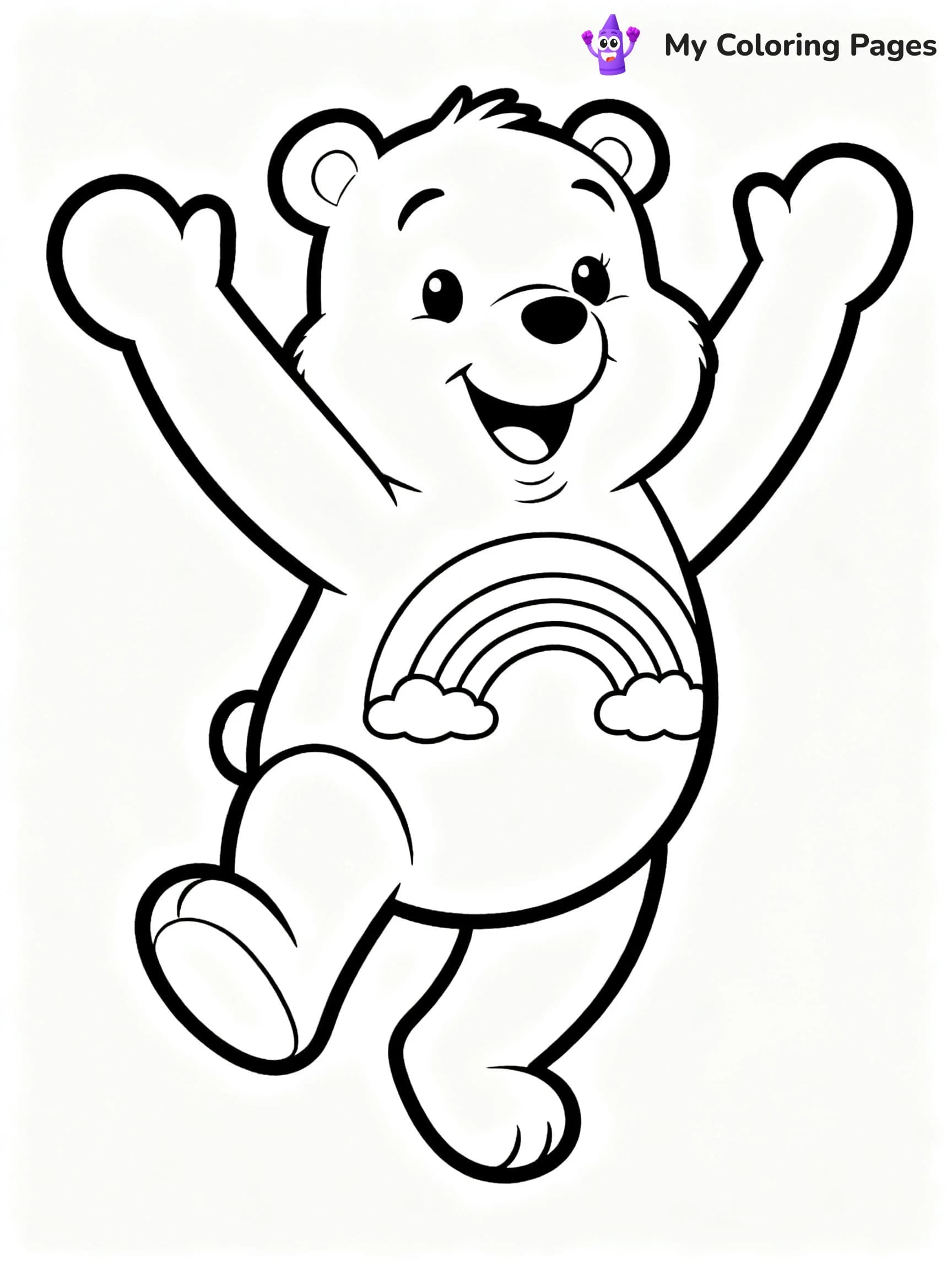 Cheer Bear Coloring Pages - 9
