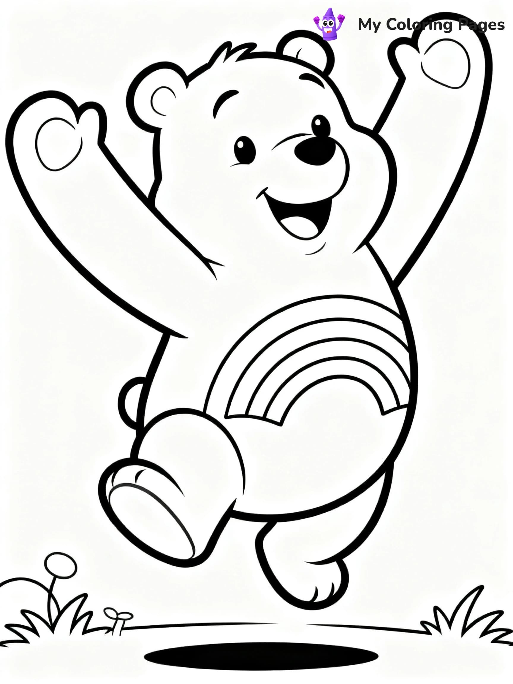 Cheer Bear Coloring Pages - 8