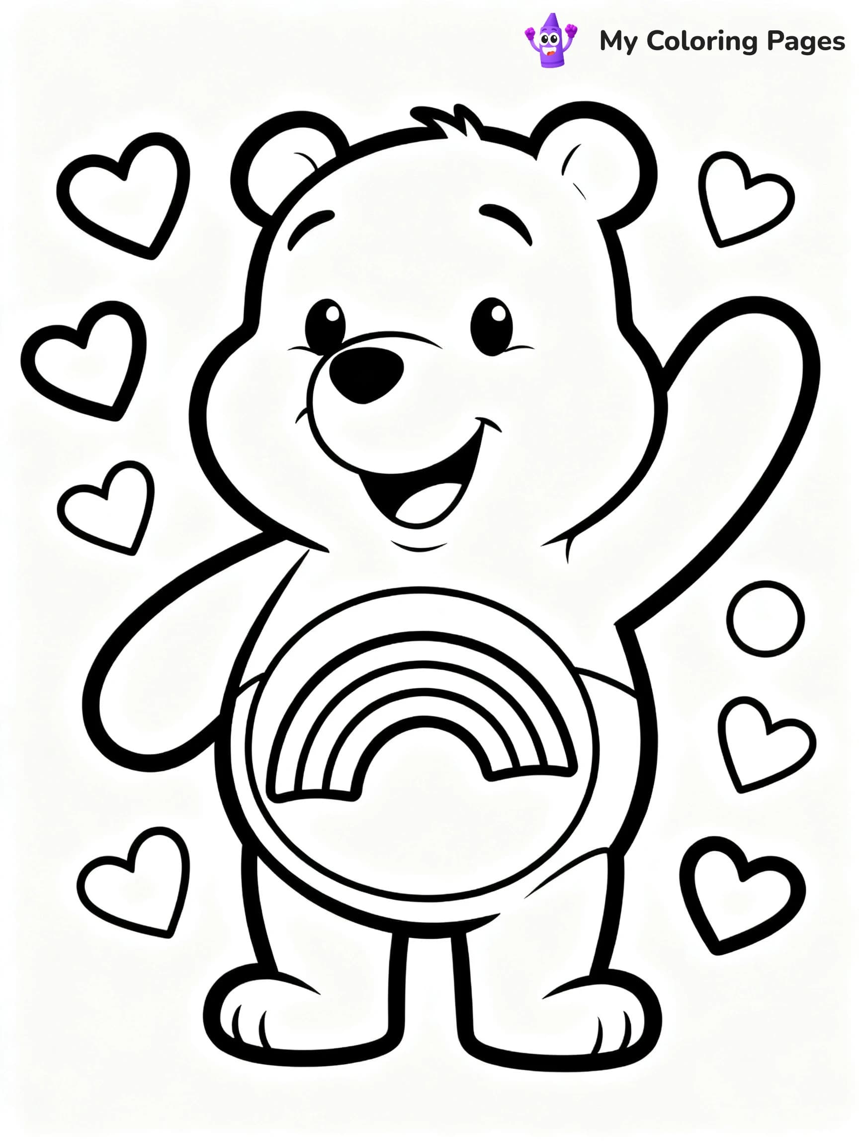 Cheer Bear Coloring Pages - 5