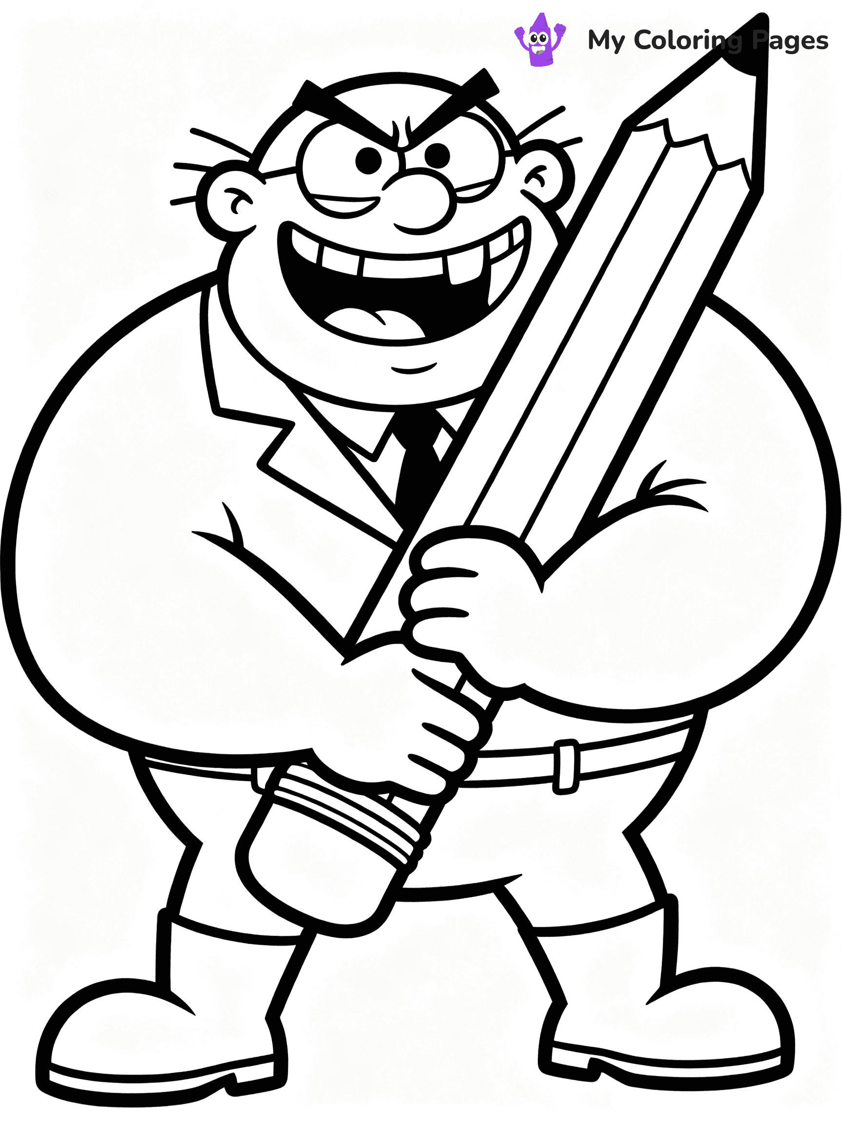Captain Underpants Coloring Pages - 34